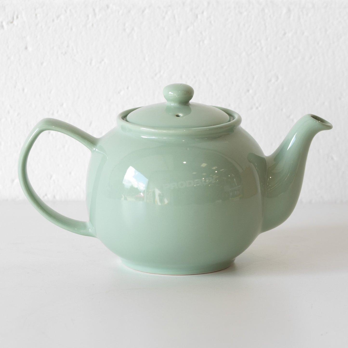 Pastel Green 1 Litre Ceramic Teapot & Infuser Basket