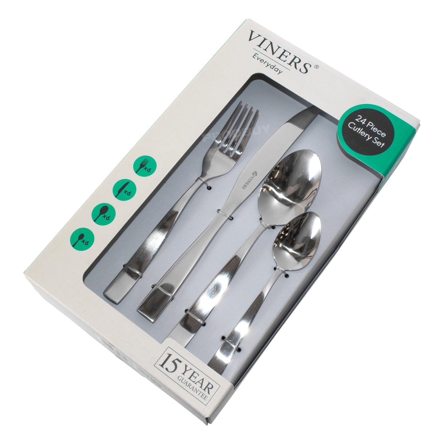 Viners 24 Piece Polished Stainless Steel Cutlery Set