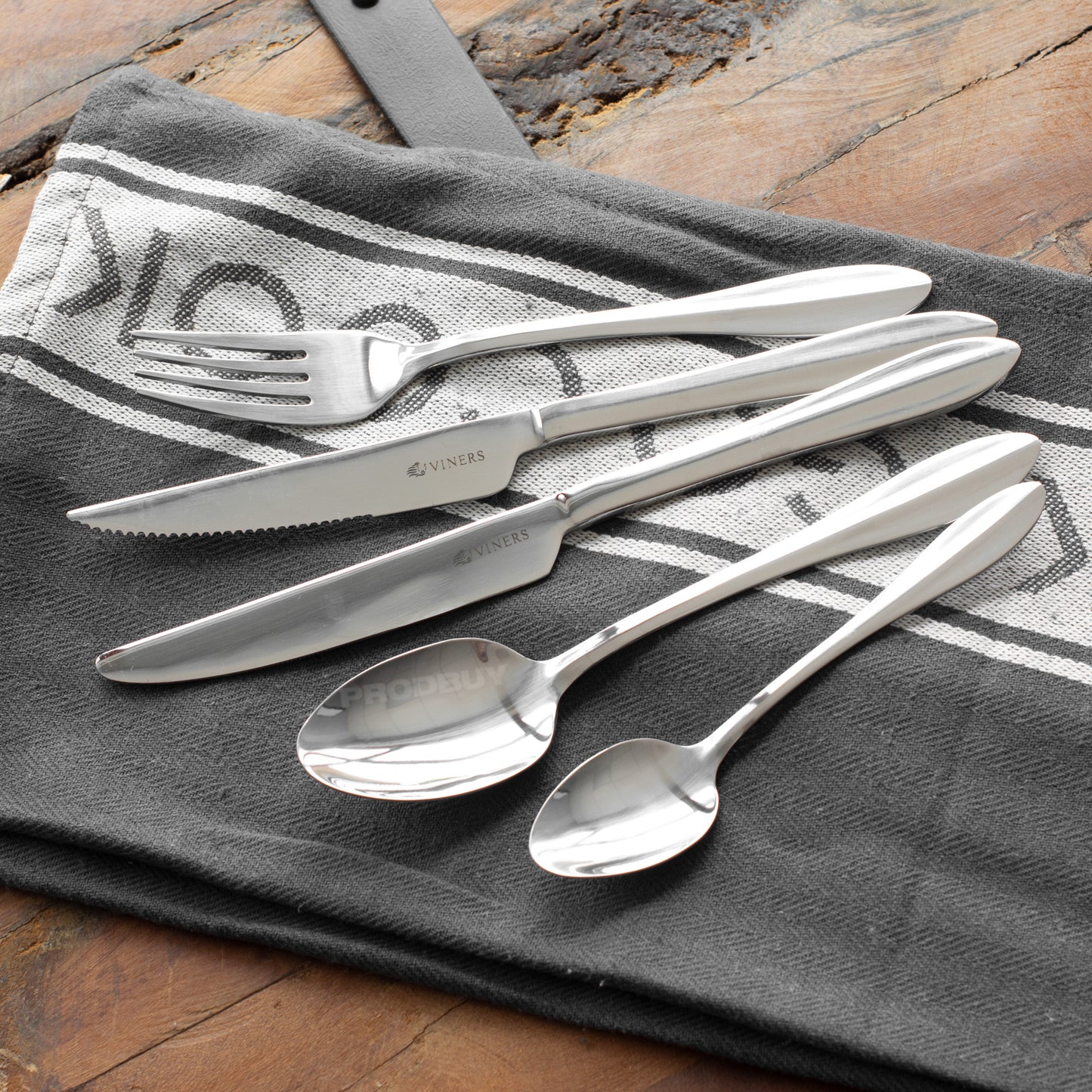 Viners 20 Piece Polished Cutlery Set with Steak Knives