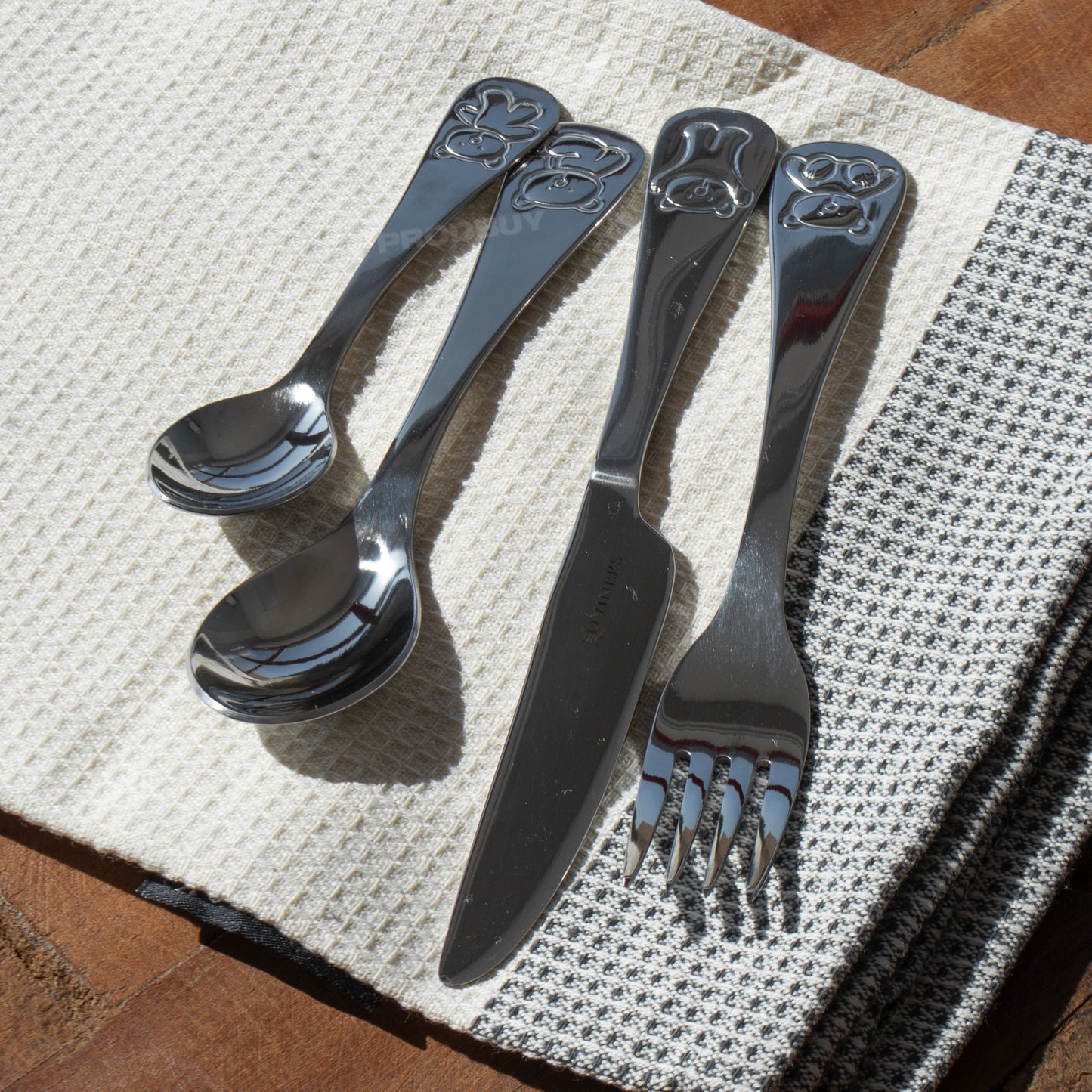Viners 4 Piece Children's Bertie Bear Cutlery Set