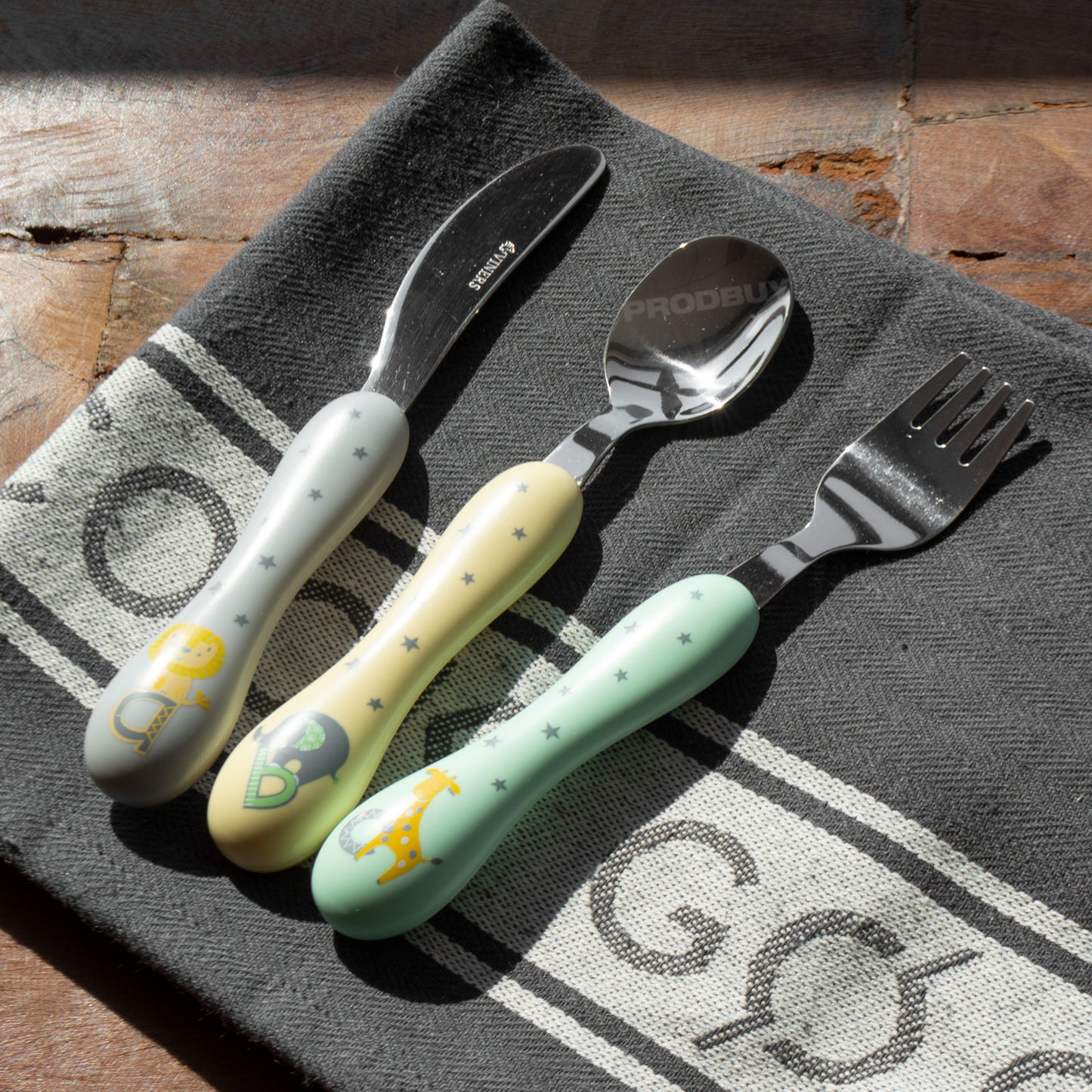 Viners 3 Piece Toddler's Animal Cutlery Set
