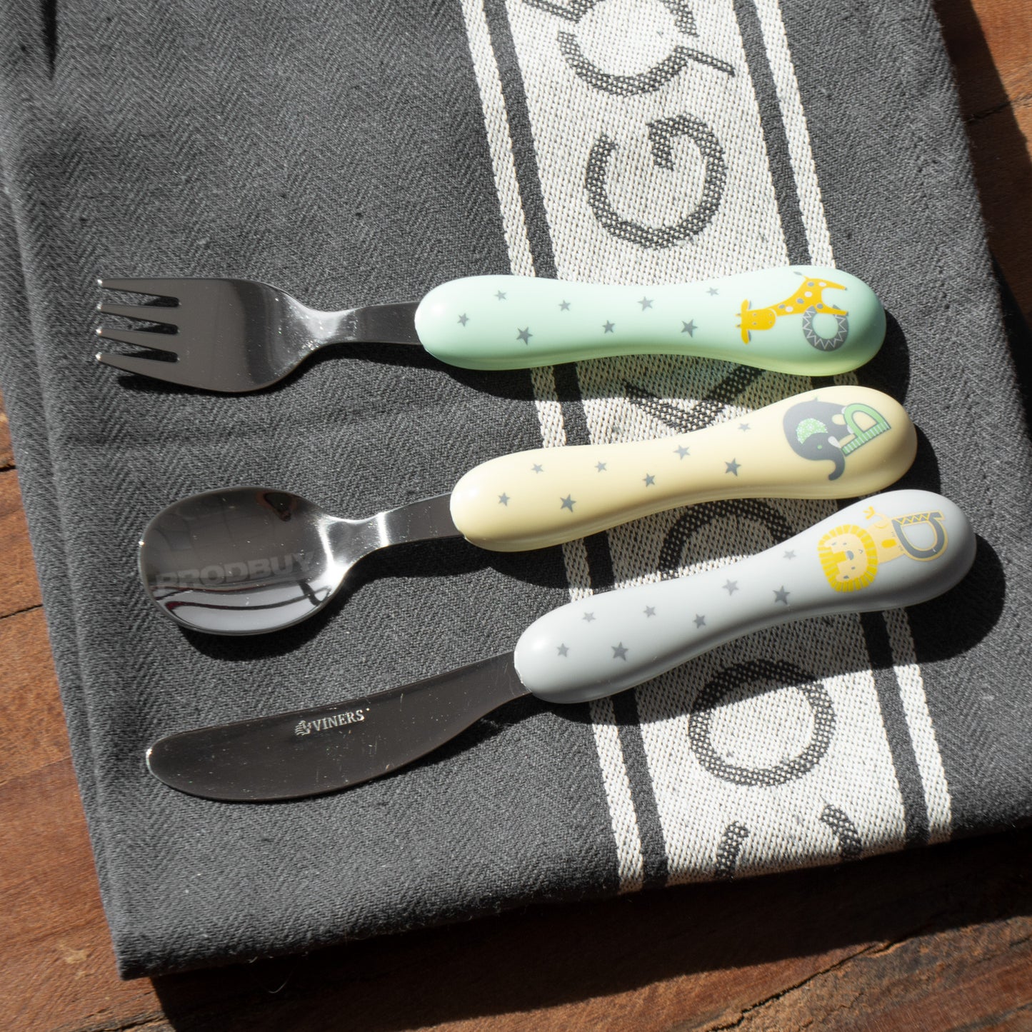 Viners 3 Piece Toddler's Animal Cutlery Set