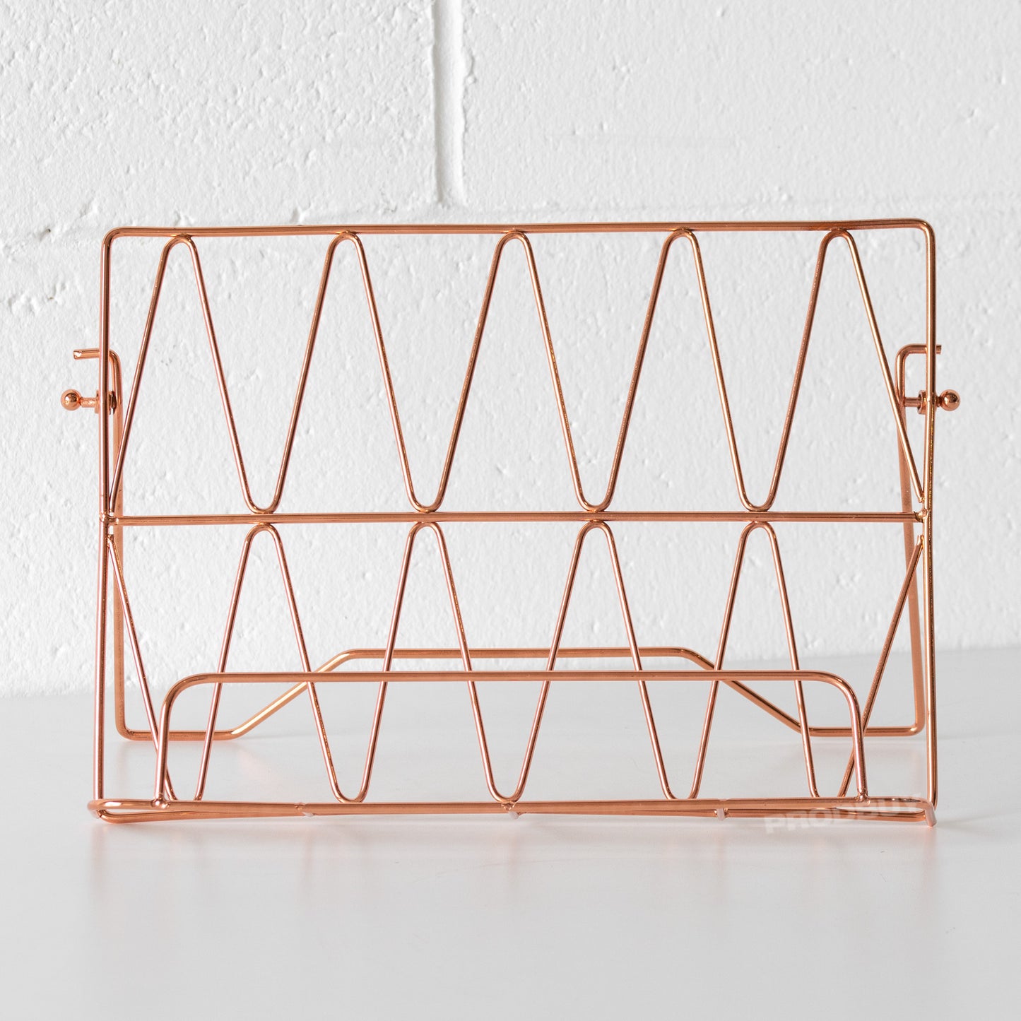 Copper Metal 32cm Kitchen Cookbook Stand