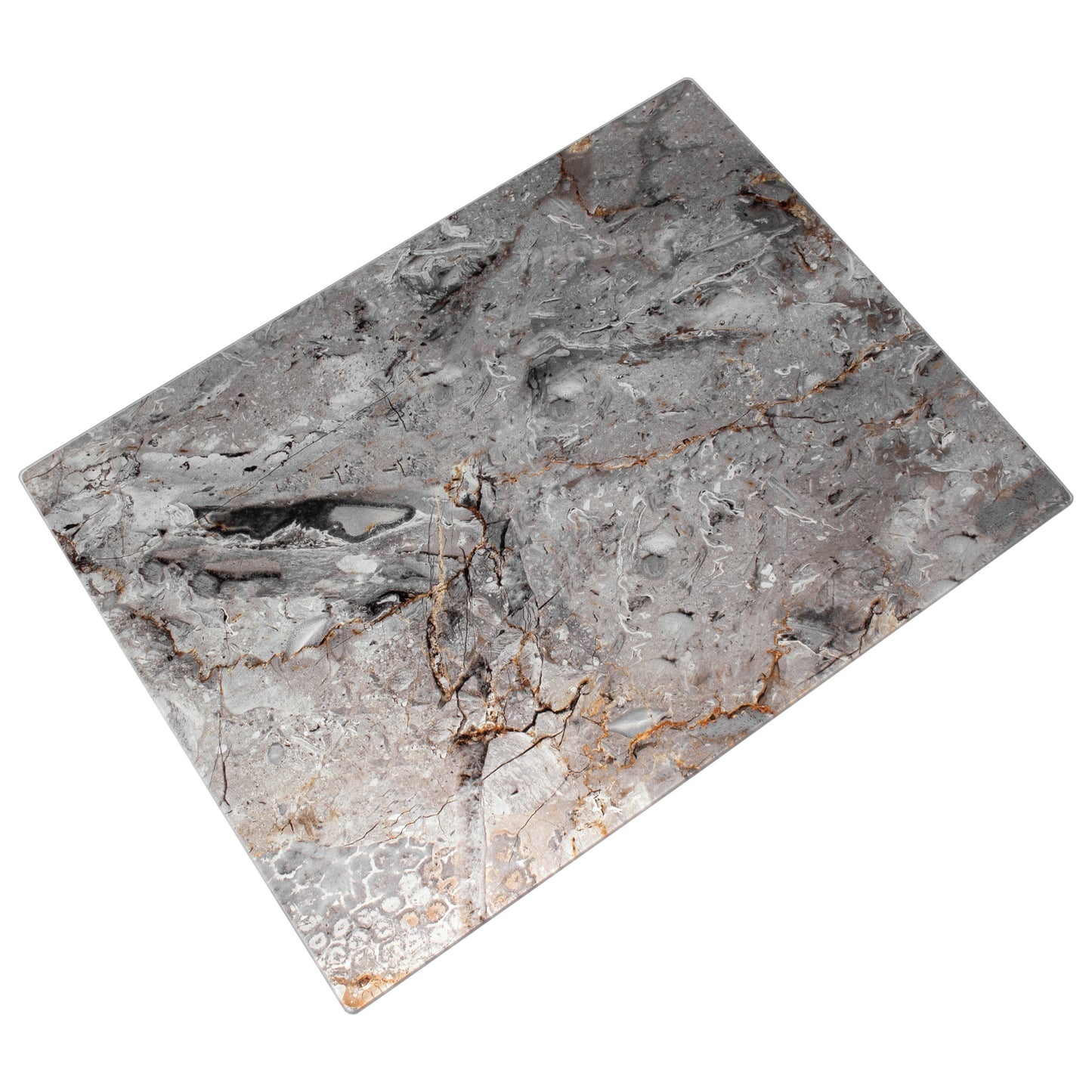 Smoky Marble Look 40cm Glass Worktop Saver