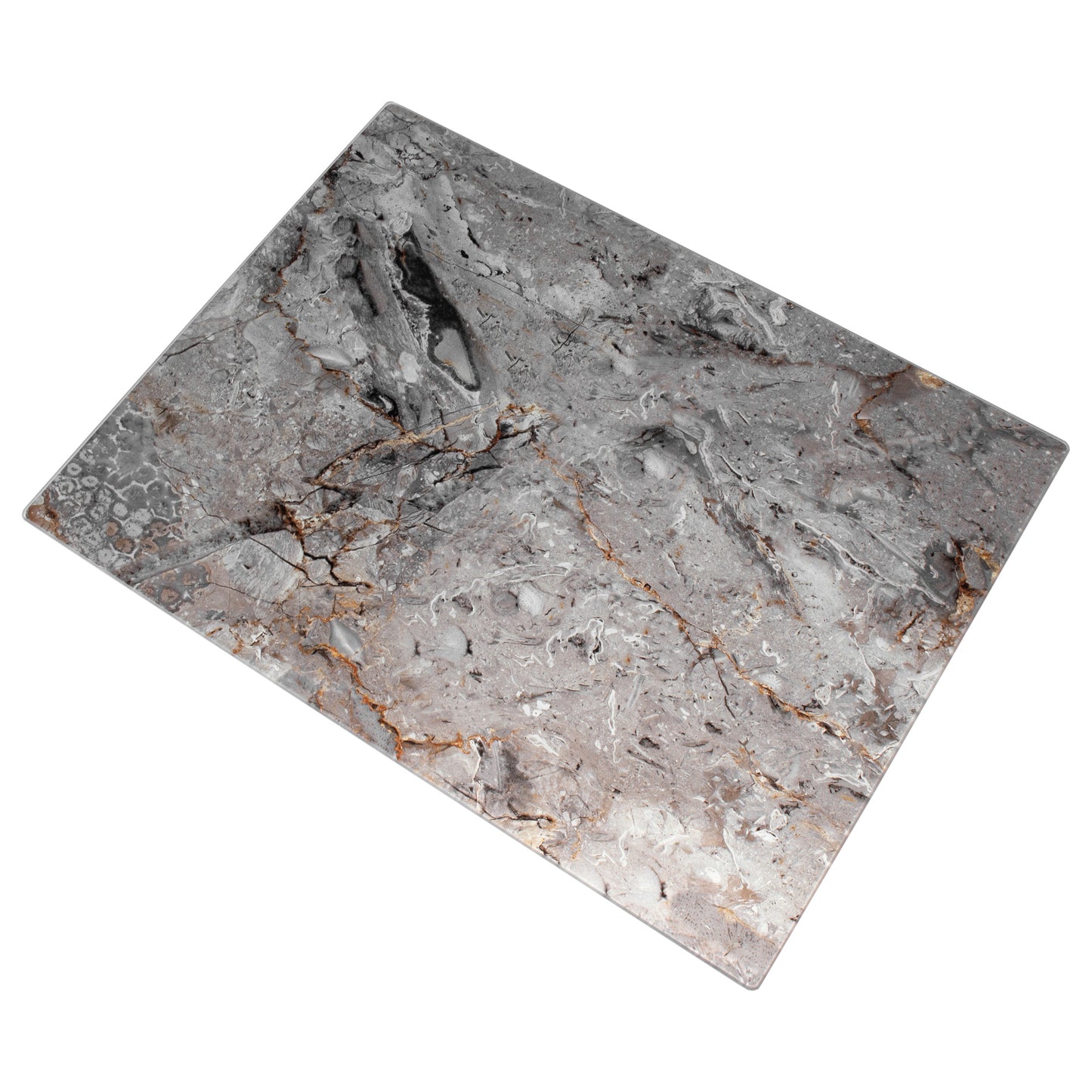 Smoky Marble Look 40cm Glass Worktop Saver