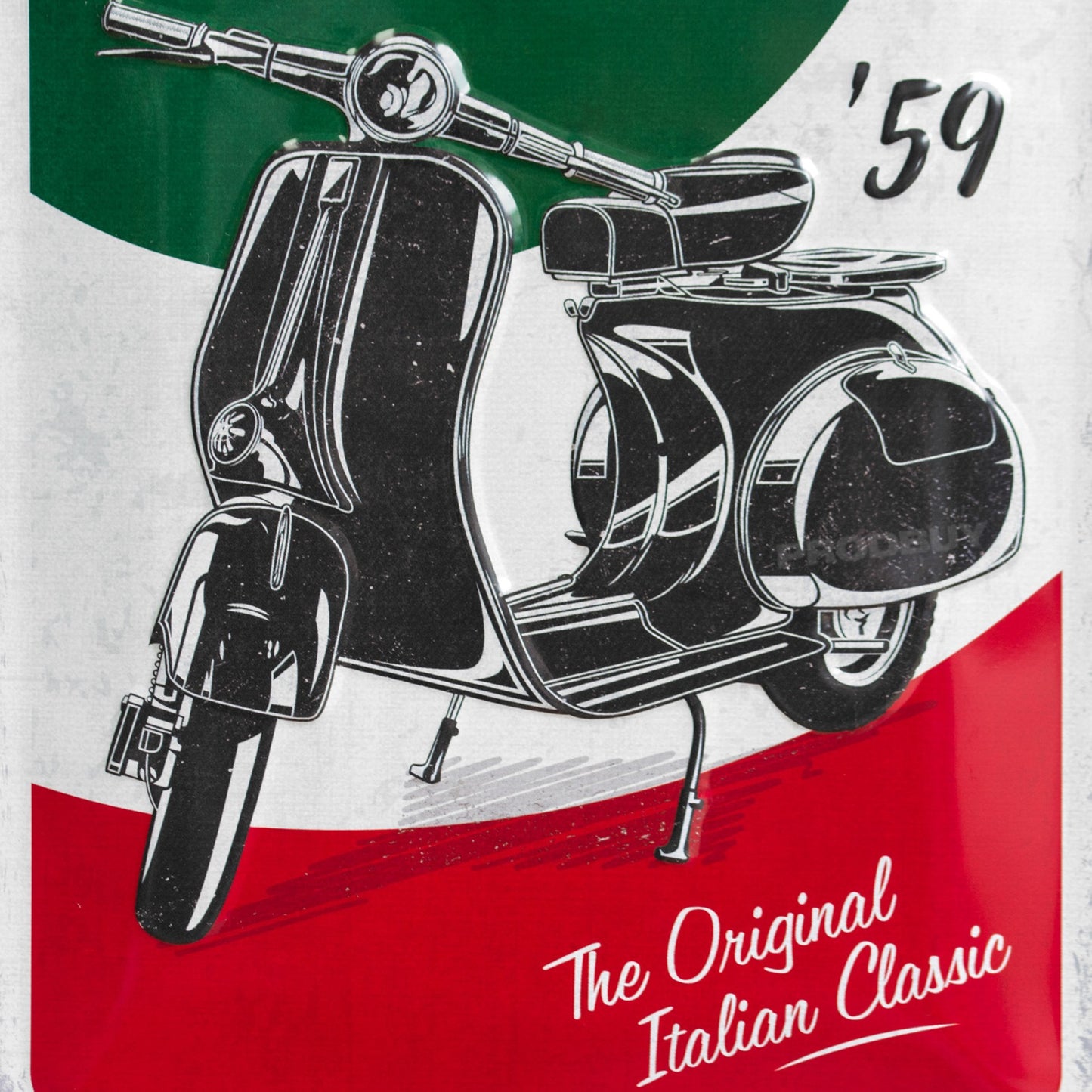 Vespa 59 Italian Classic 30cm Metal Wall Sign