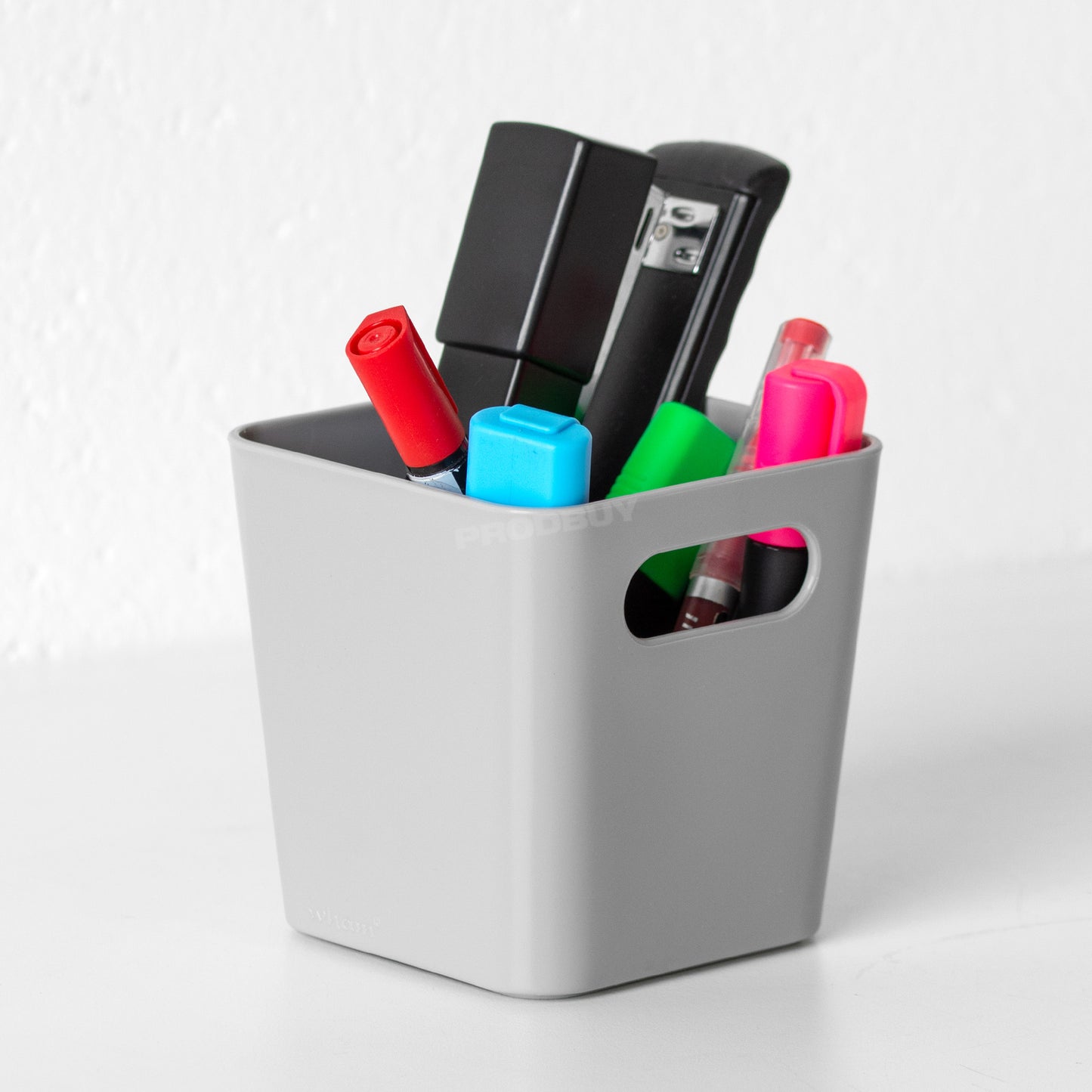 Small Grey Plastic Storage Pots