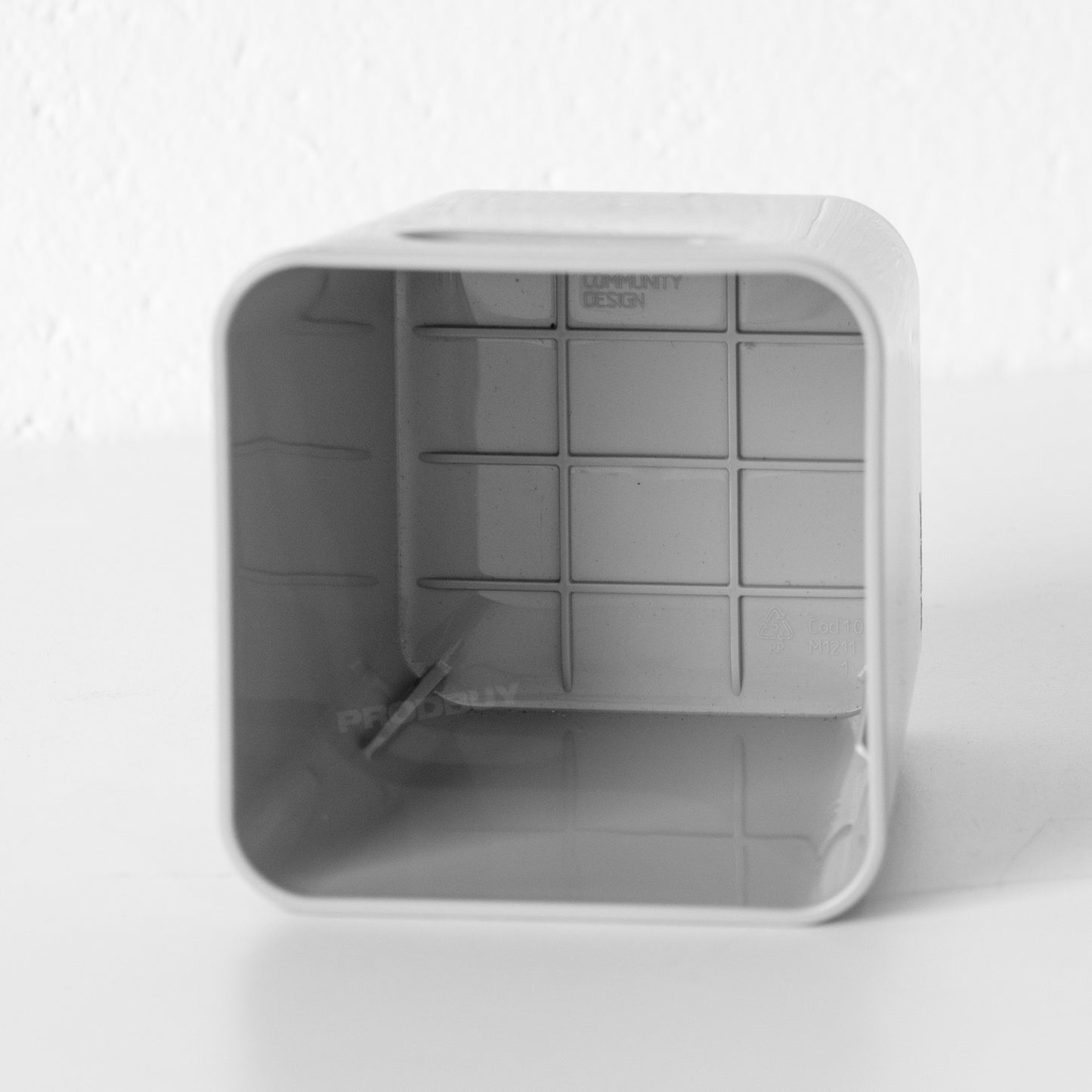 Small Grey Plastic Storage Pots