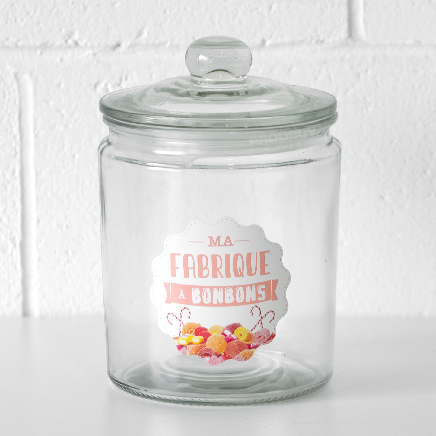 Glass 'Bonbons' Storage Jar with Airtight Lid