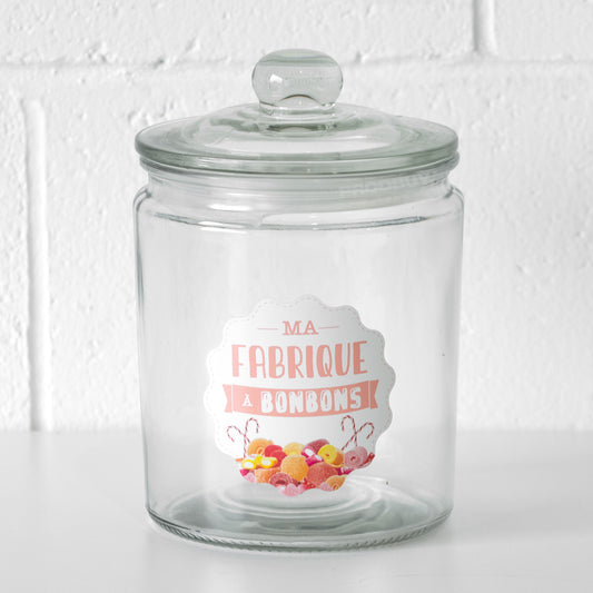 Glass 'Bonbons' Storage Jar with Airtight Lid