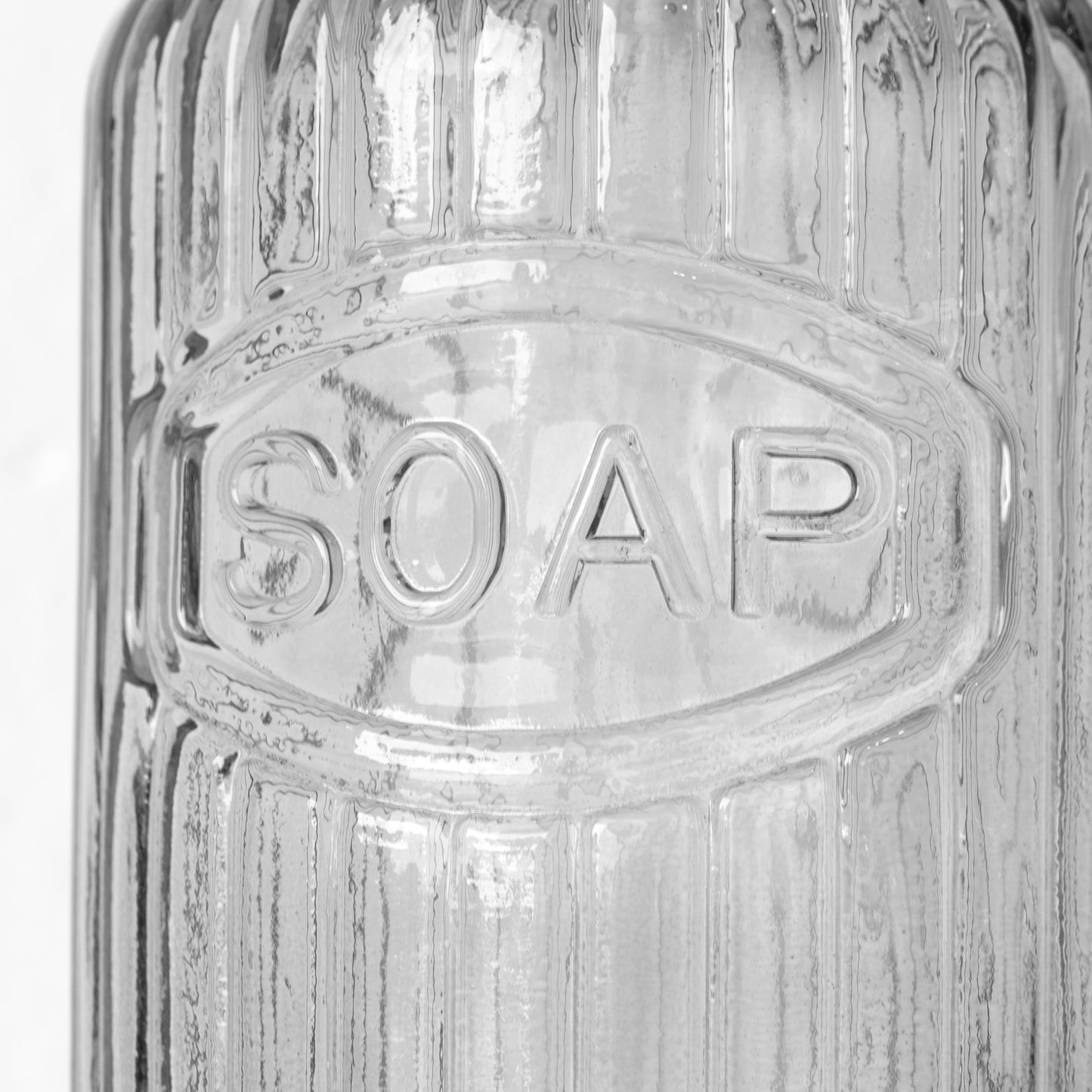 Set of 2 Grey Glass Lotion Dispensers 500ml