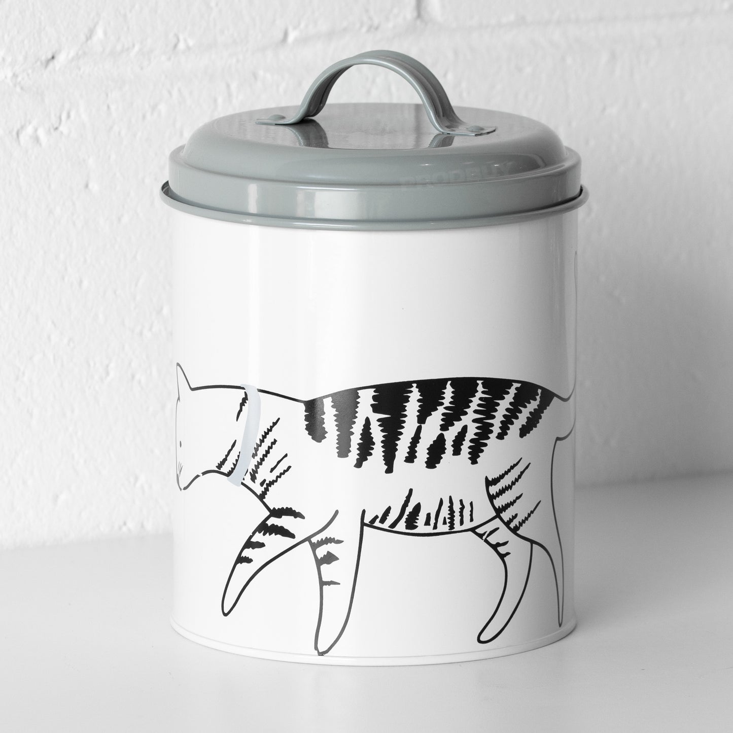 Playful Pets Cat Biscuit Treat Storage Tin