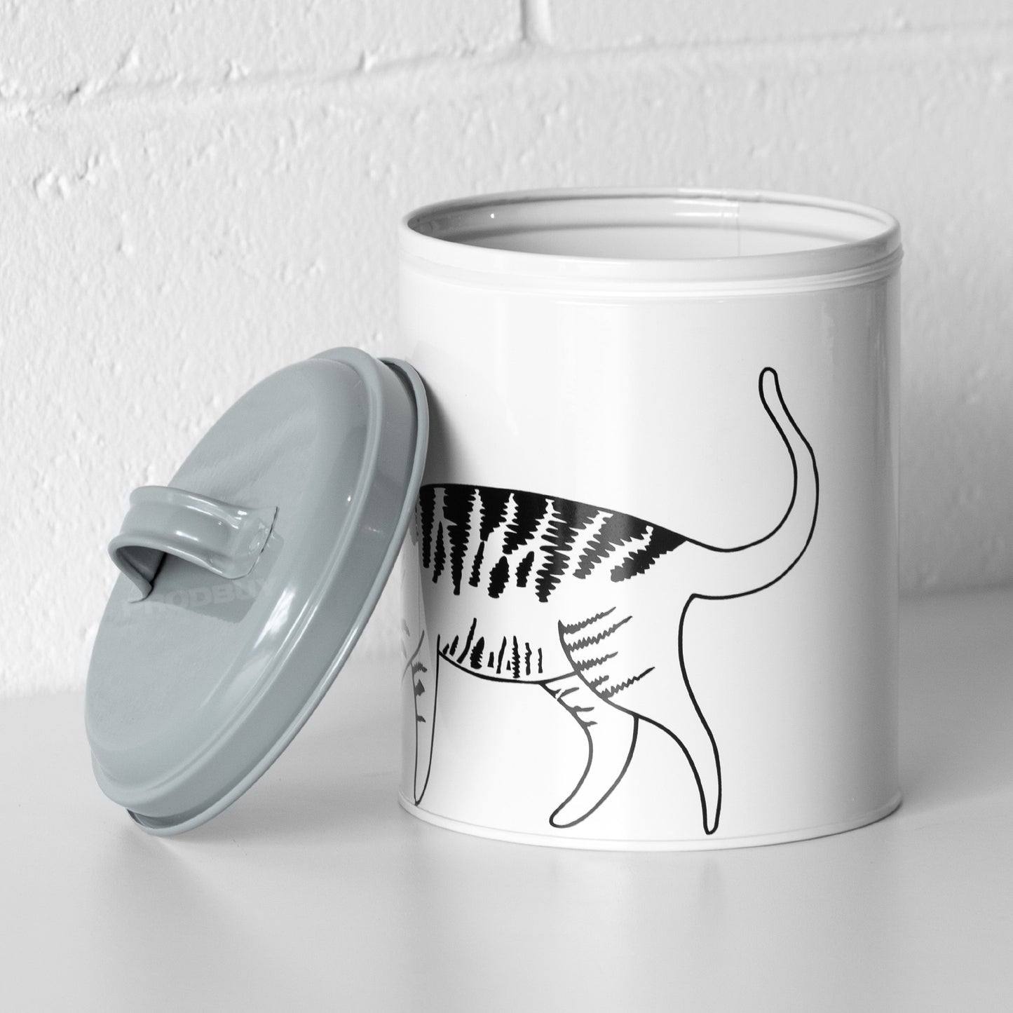 Playful Pets Cat Biscuit Treat Storage Tin