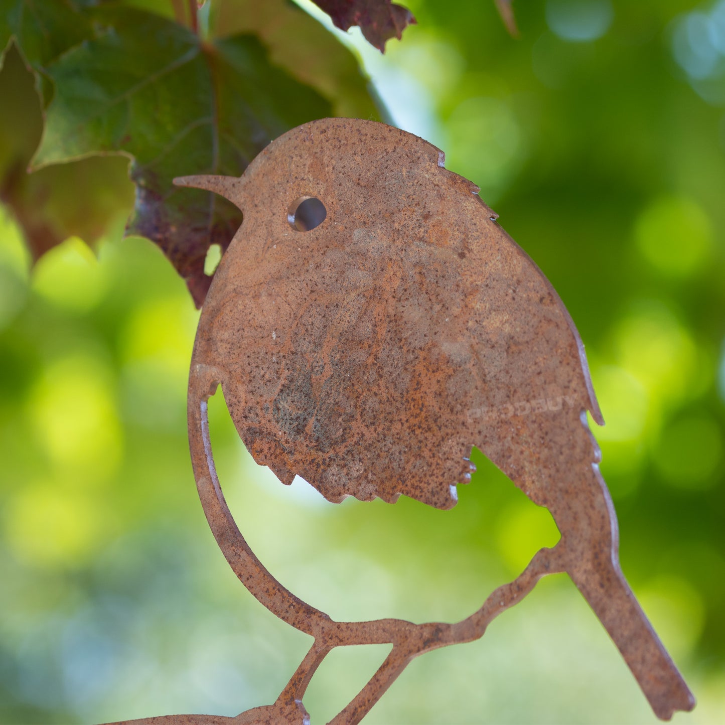 Metal Robin on Spike Garden Decoration