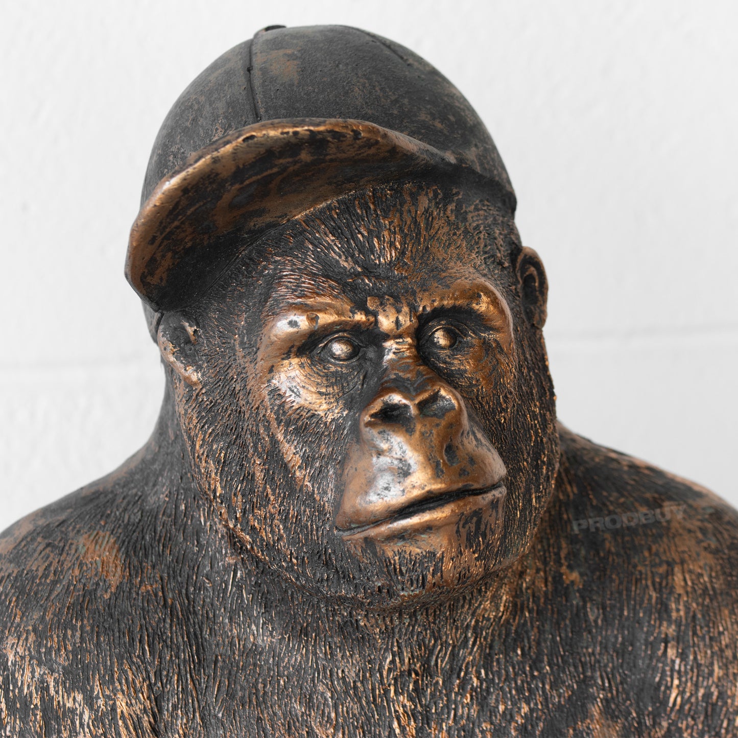 Large Resin Gorilla with Baseball Cap Ornament