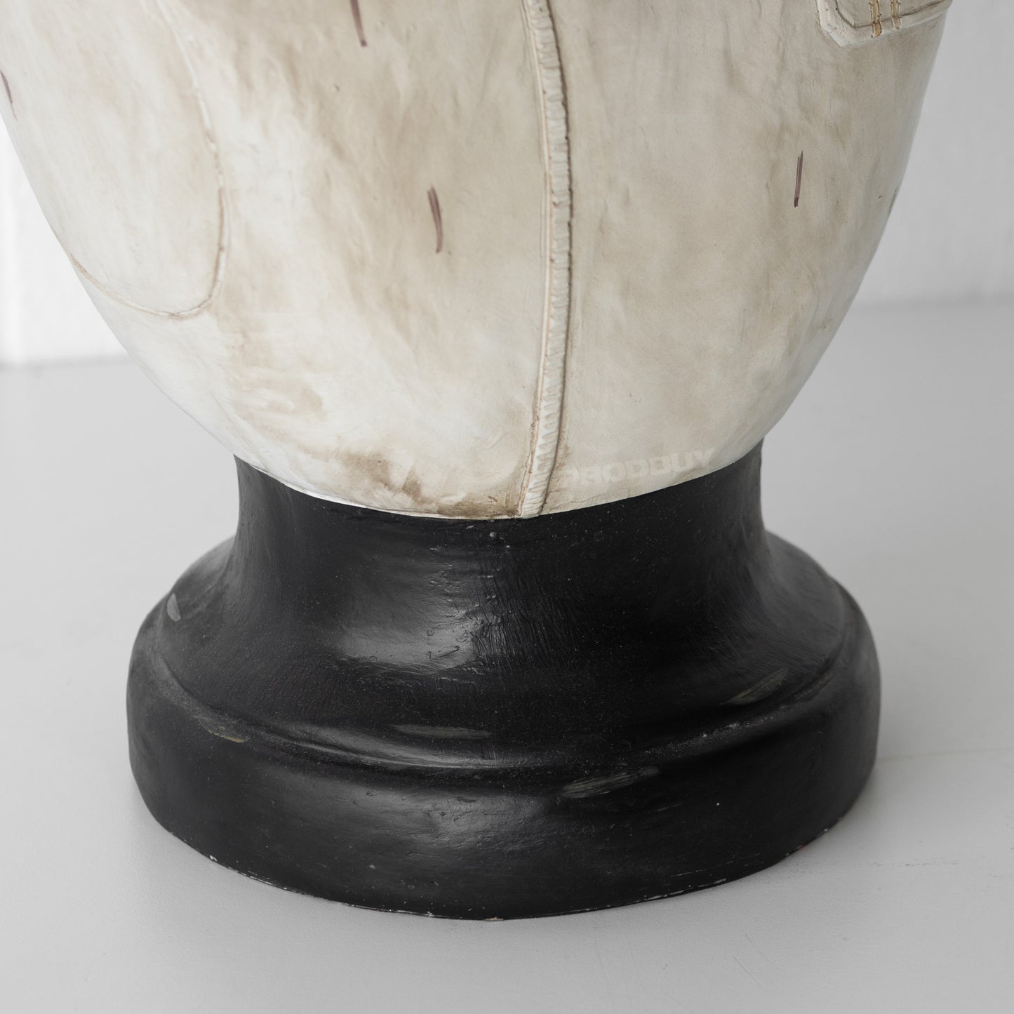 Large Racing Driver Dog Head Bust Sculpture
