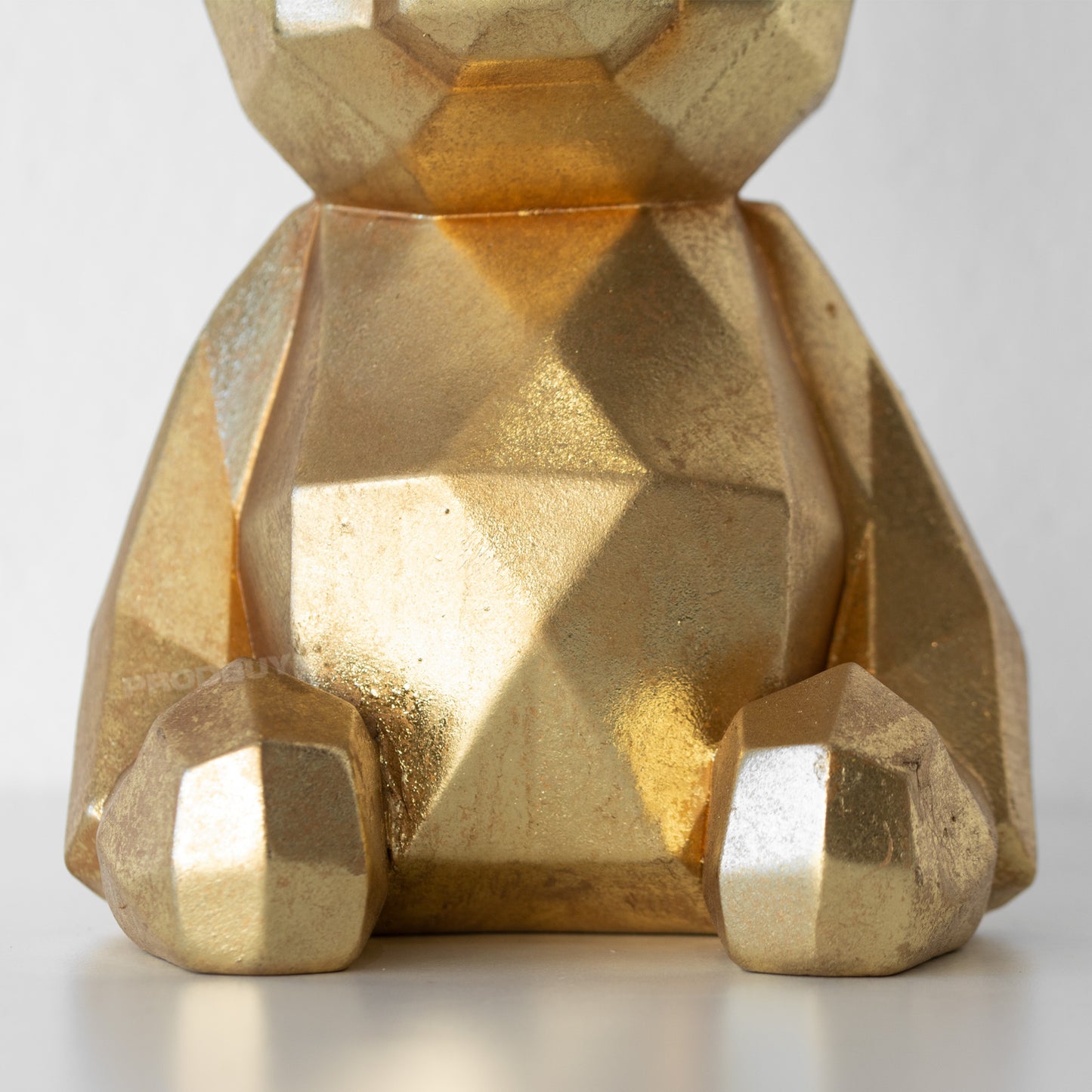 Gold Colour Teddy Bear Ornament 19cm