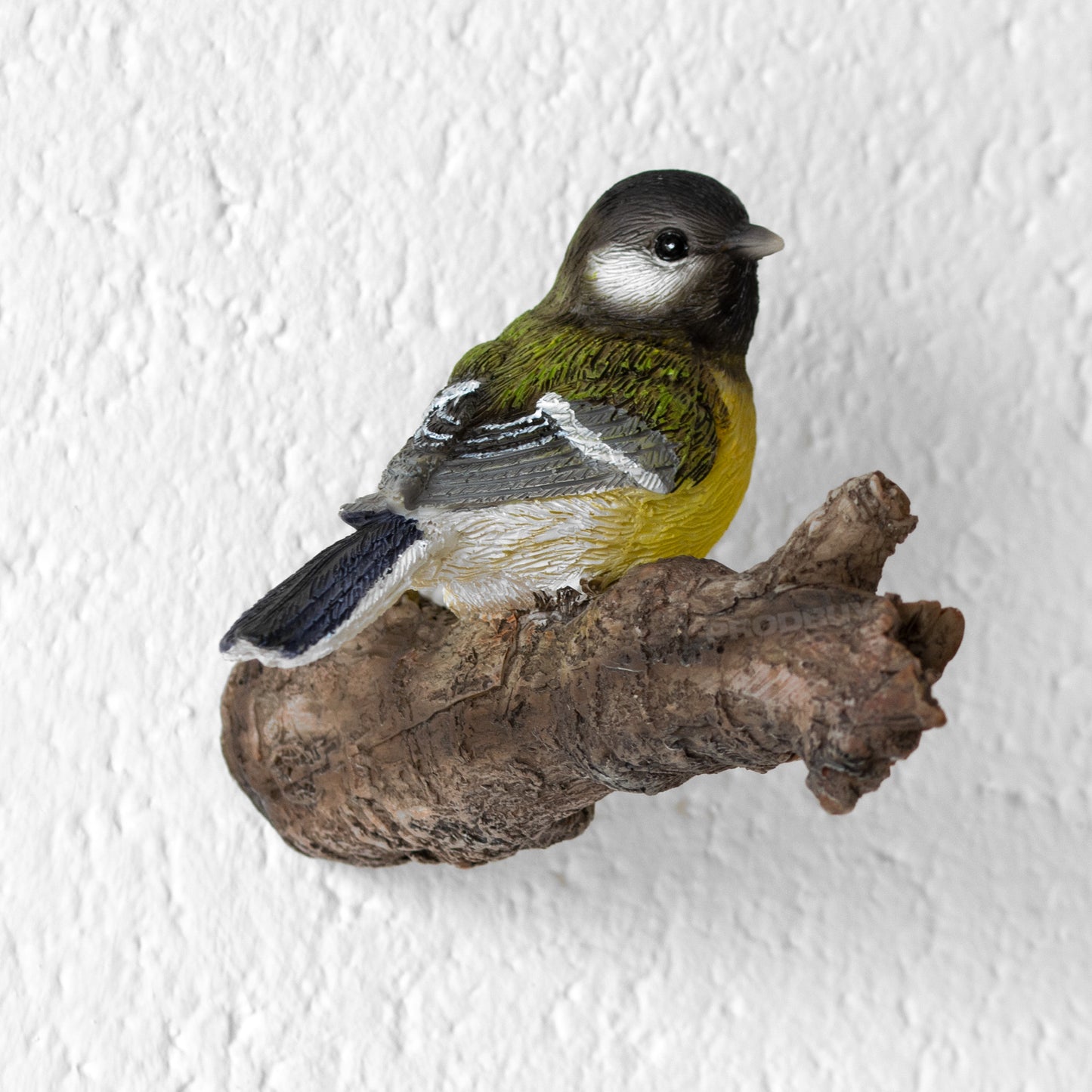 Small Blue Tit on Branch Garden Fence Ornament