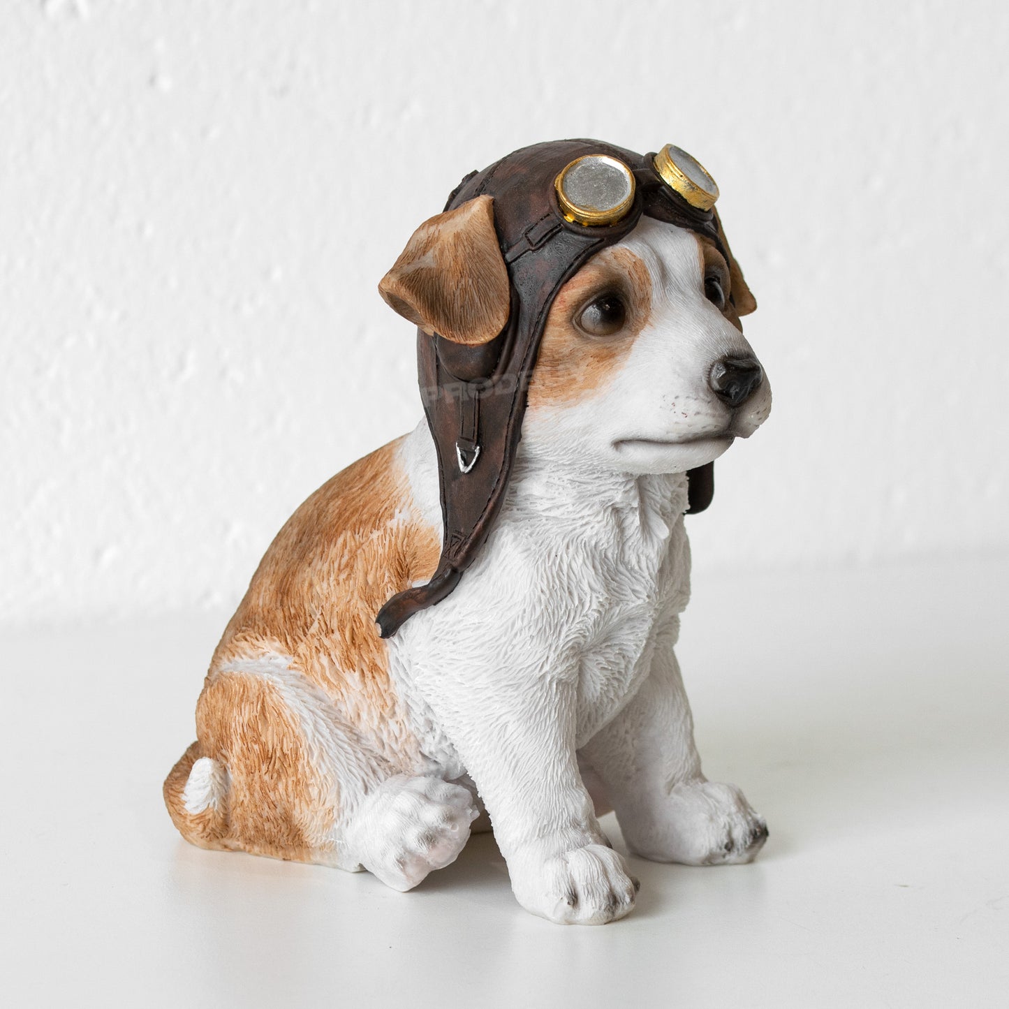 Small Dog Pilot 16cm Garden Ornament