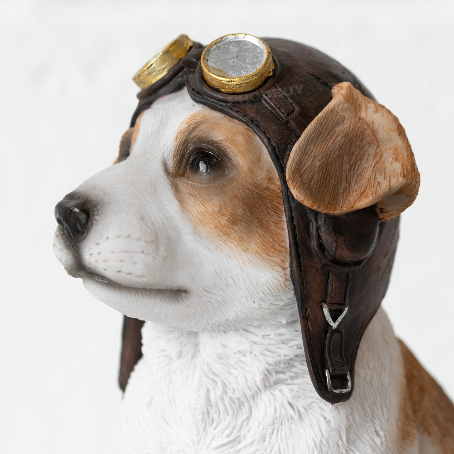 Small Dog Pilot 16cm Garden Ornament