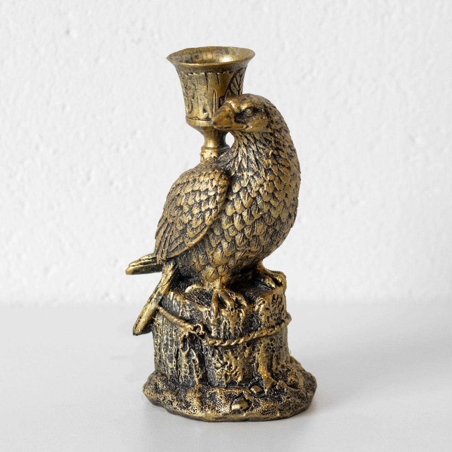 Small Eagle Resin Candlestick