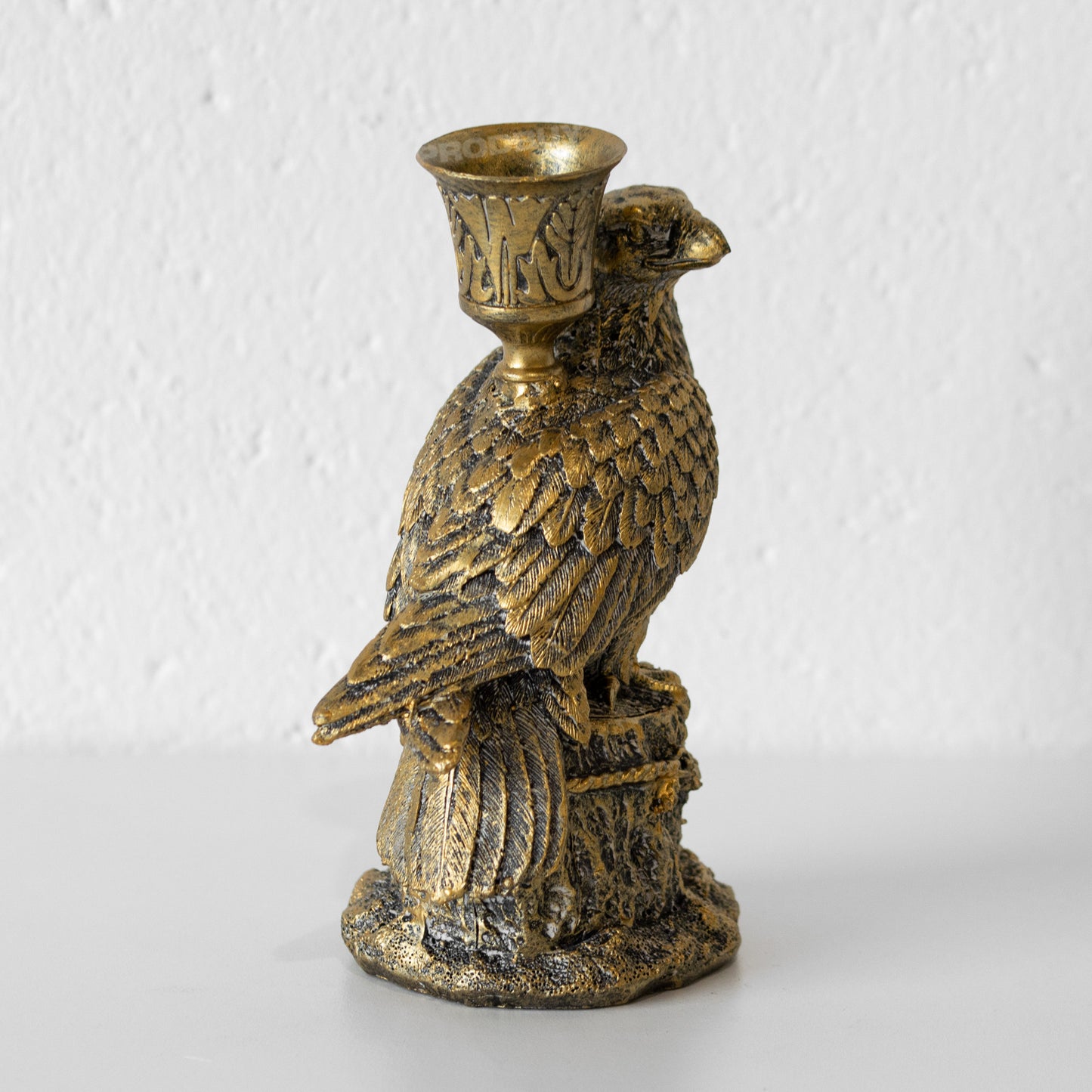 Small Eagle Resin Candlestick