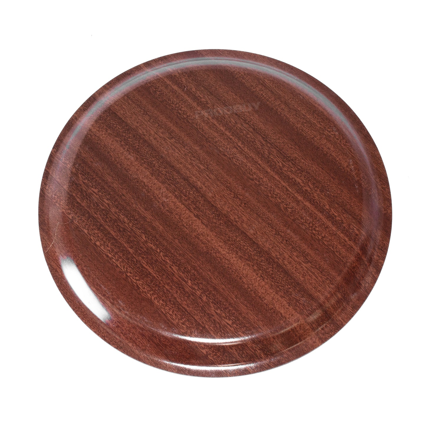 Mahogany Tuffwood Medium 13" Round Food Serving Tray