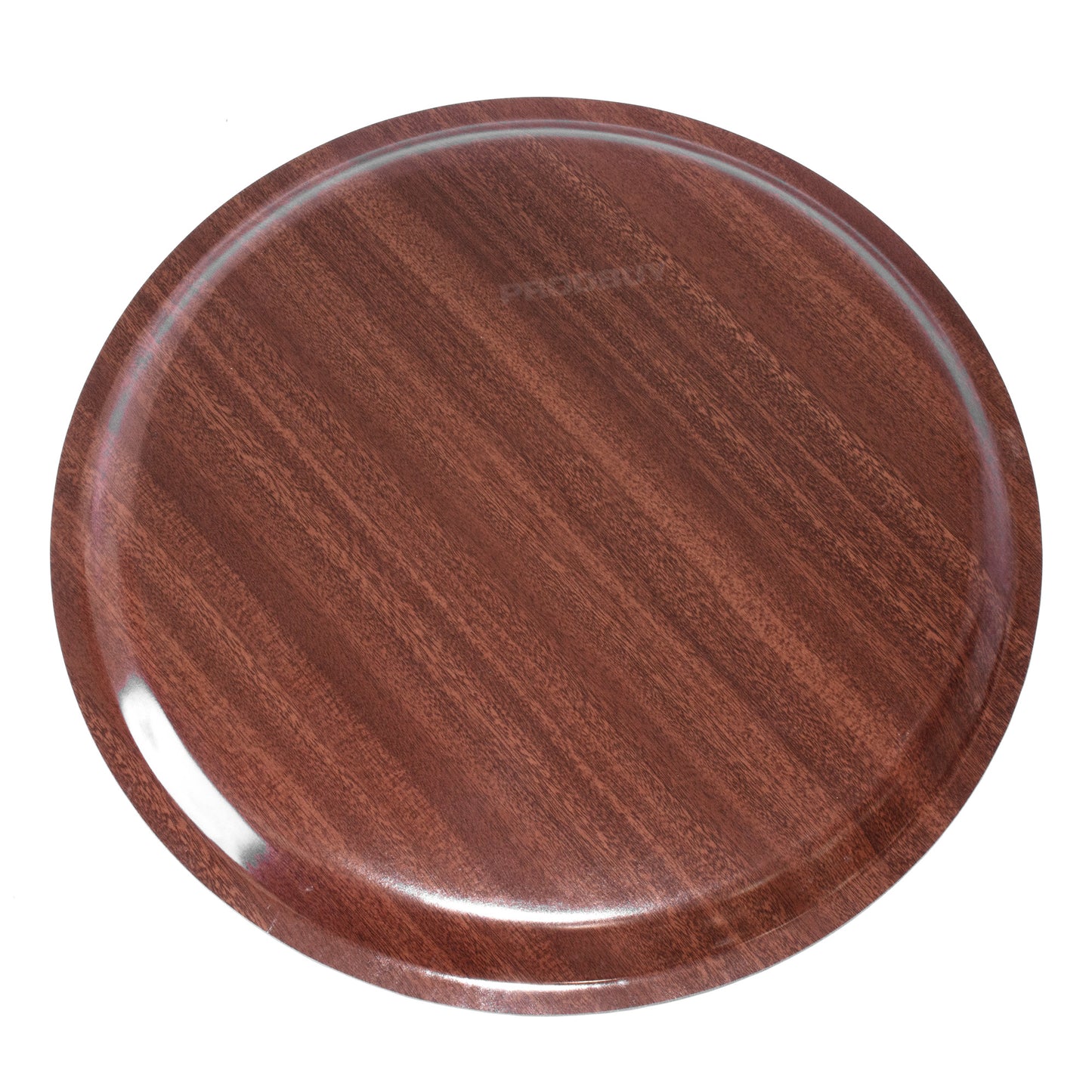 Mahogany Tuffwood Large 15" Round Food Serving Tray