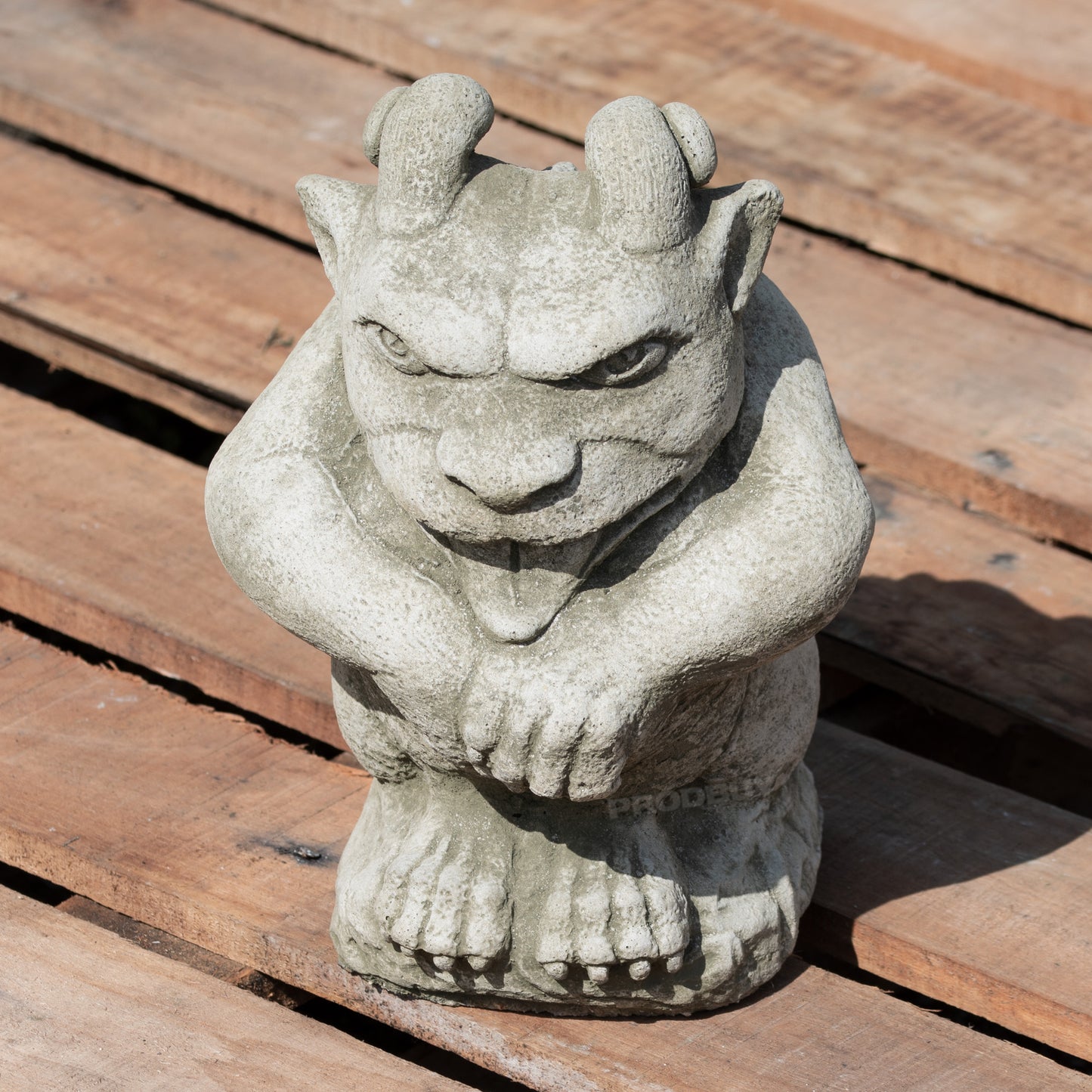 Heavy Stone Cheeky Gargoyle Garden Statue 25cm
