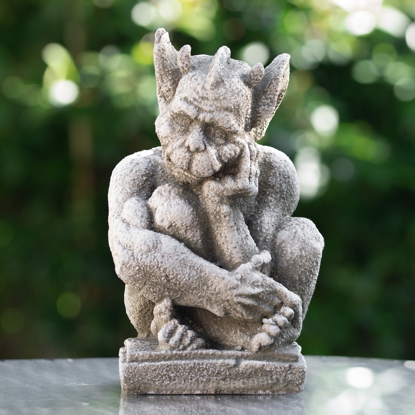 Heavy Stone Resting Gargoyle Statue 26cm