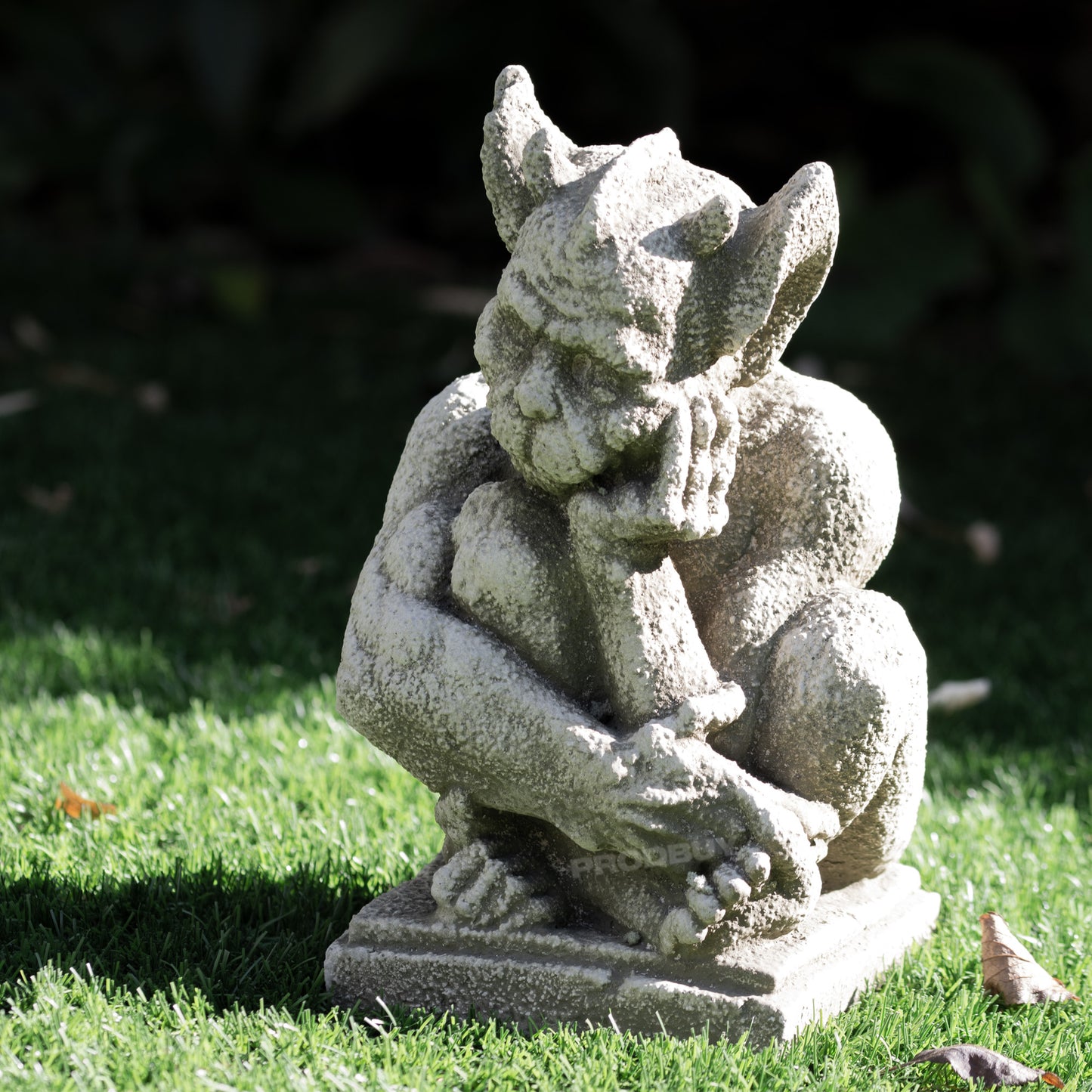 Heavy Stone Resting Gargoyle Statue 26cm