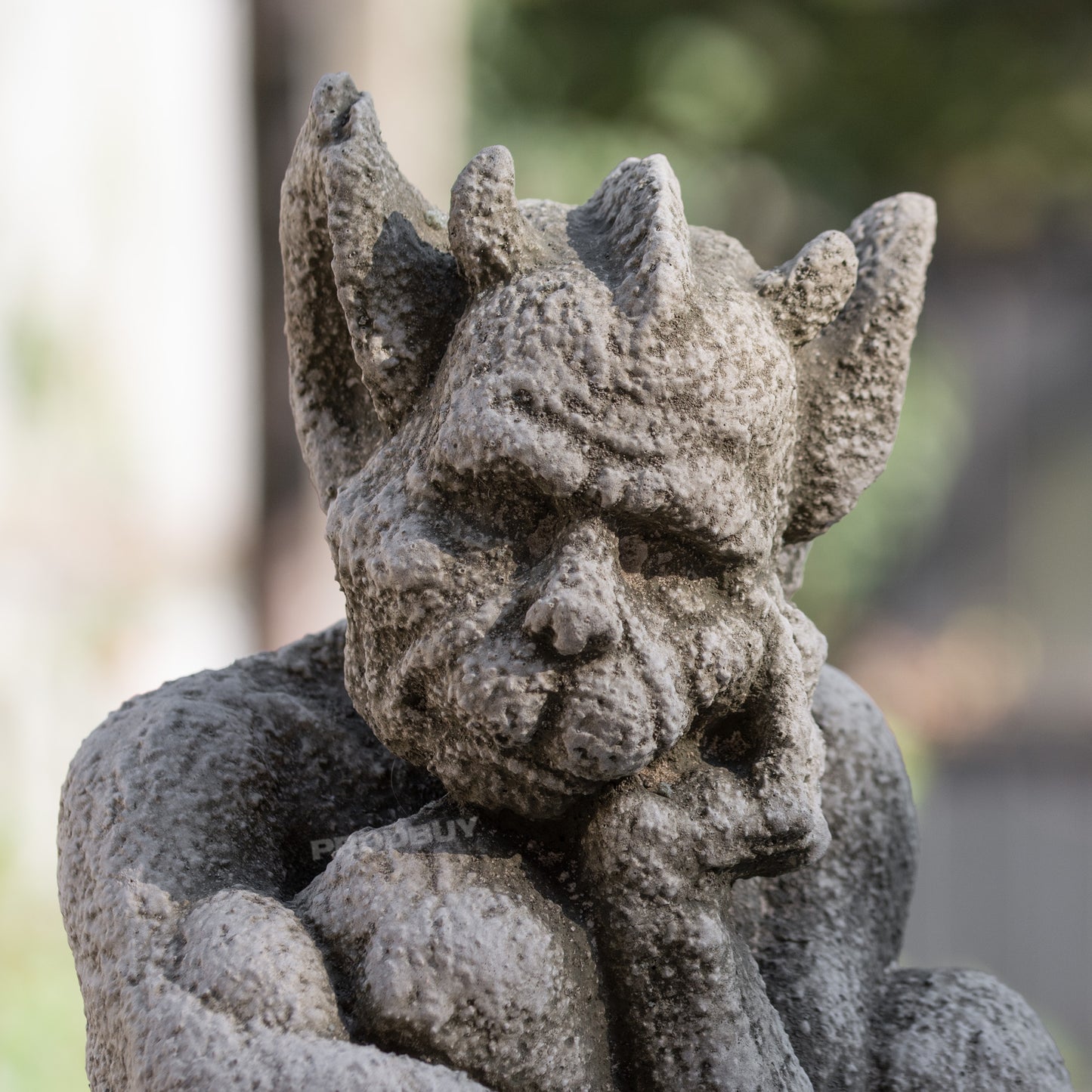 Heavy Stone Resting Gargoyle Statue 26cm