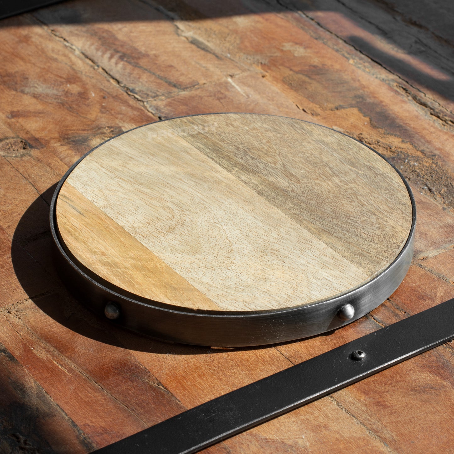 Industrial 20cm Wooden Kitchen Trivet
