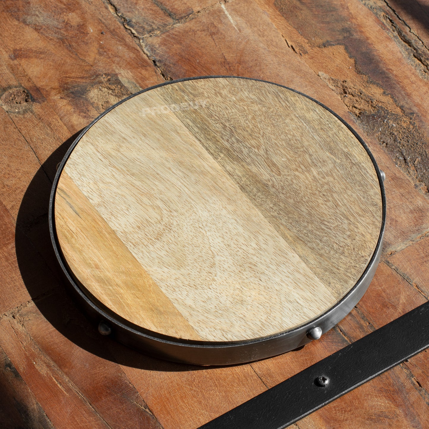 Industrial 20cm Wooden Kitchen Trivet