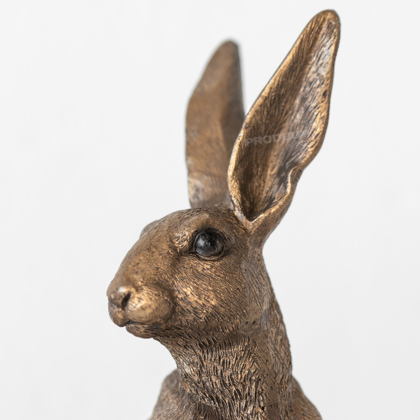 Bronze Resin Laying Hare Ornament