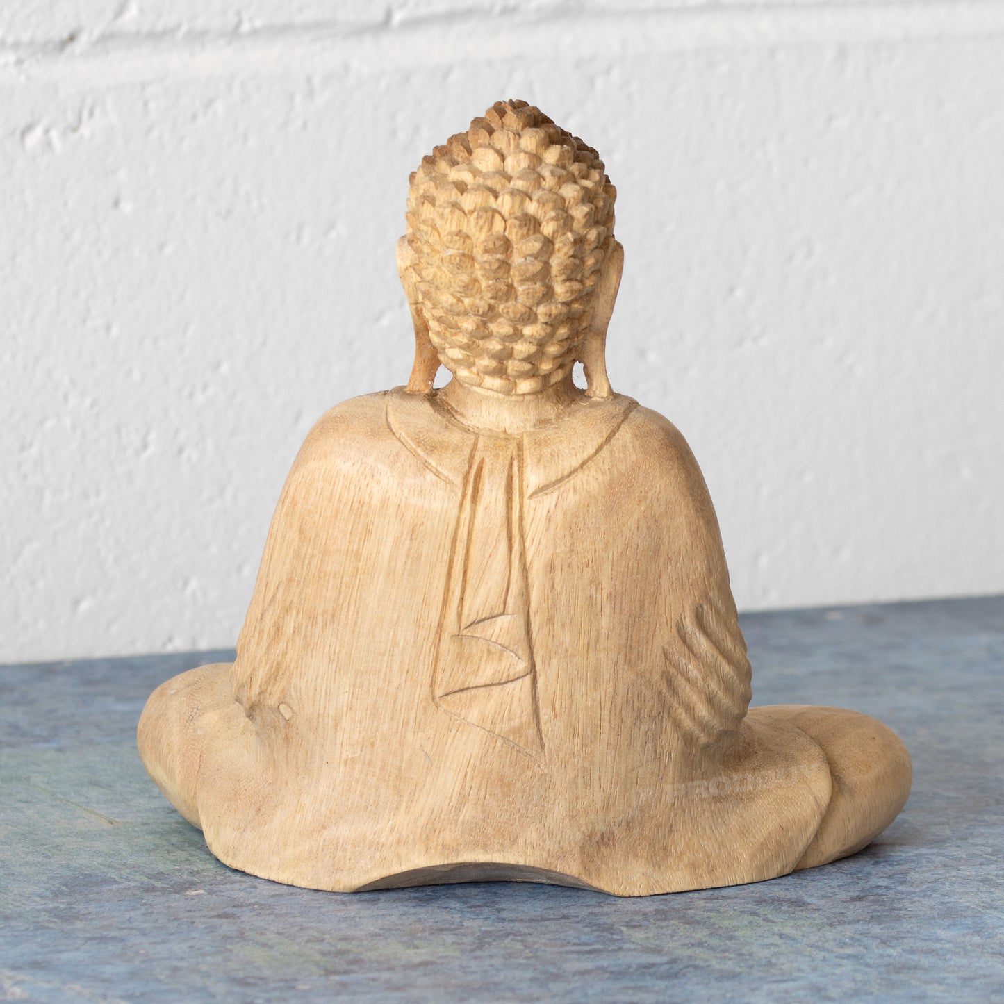 Hand Carved Wooden Sitting Thai Buddha Ornament