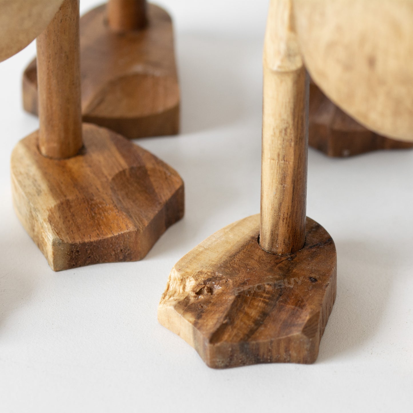 Set of 3 Small Wooden Duck Ornaments