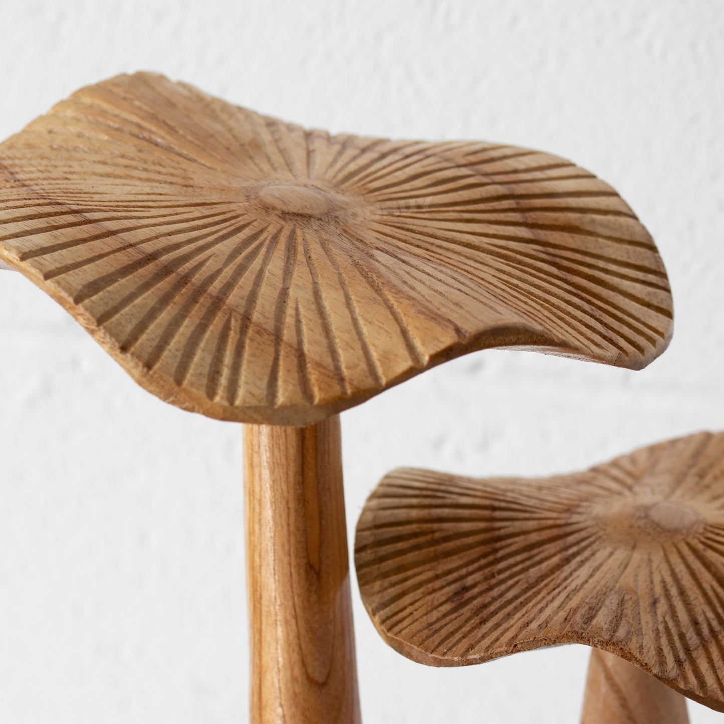 Natural Wooden Bali Mushrooms Ornament
