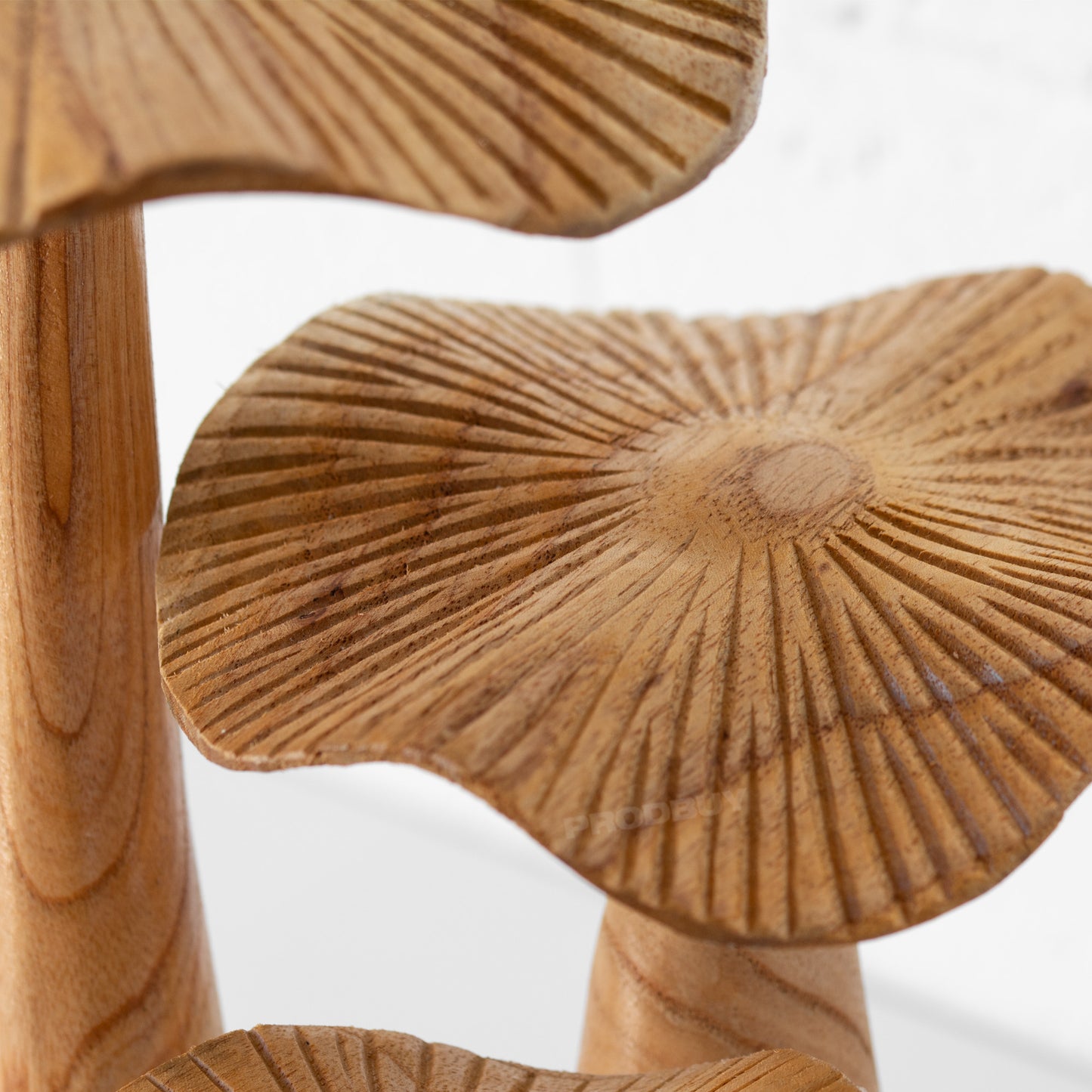 Natural Wooden Bali Mushrooms Ornament