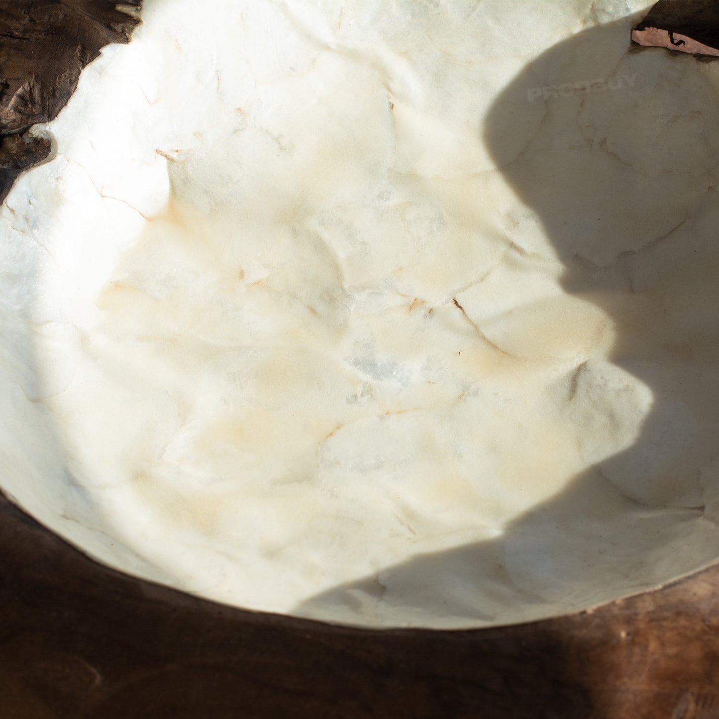 Large 48cm Teak Root Wood Pearl Bowl