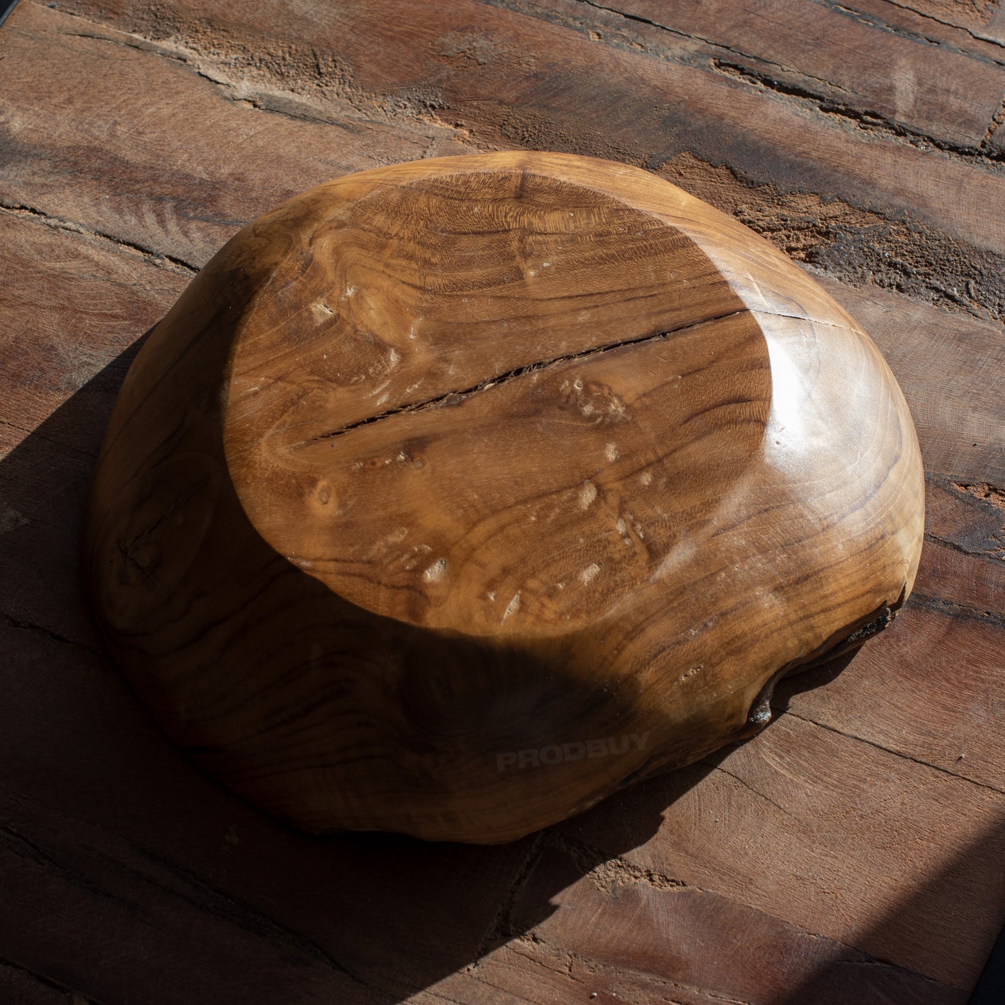 Pearl & Teak Root Wood Display Bowl 25cm