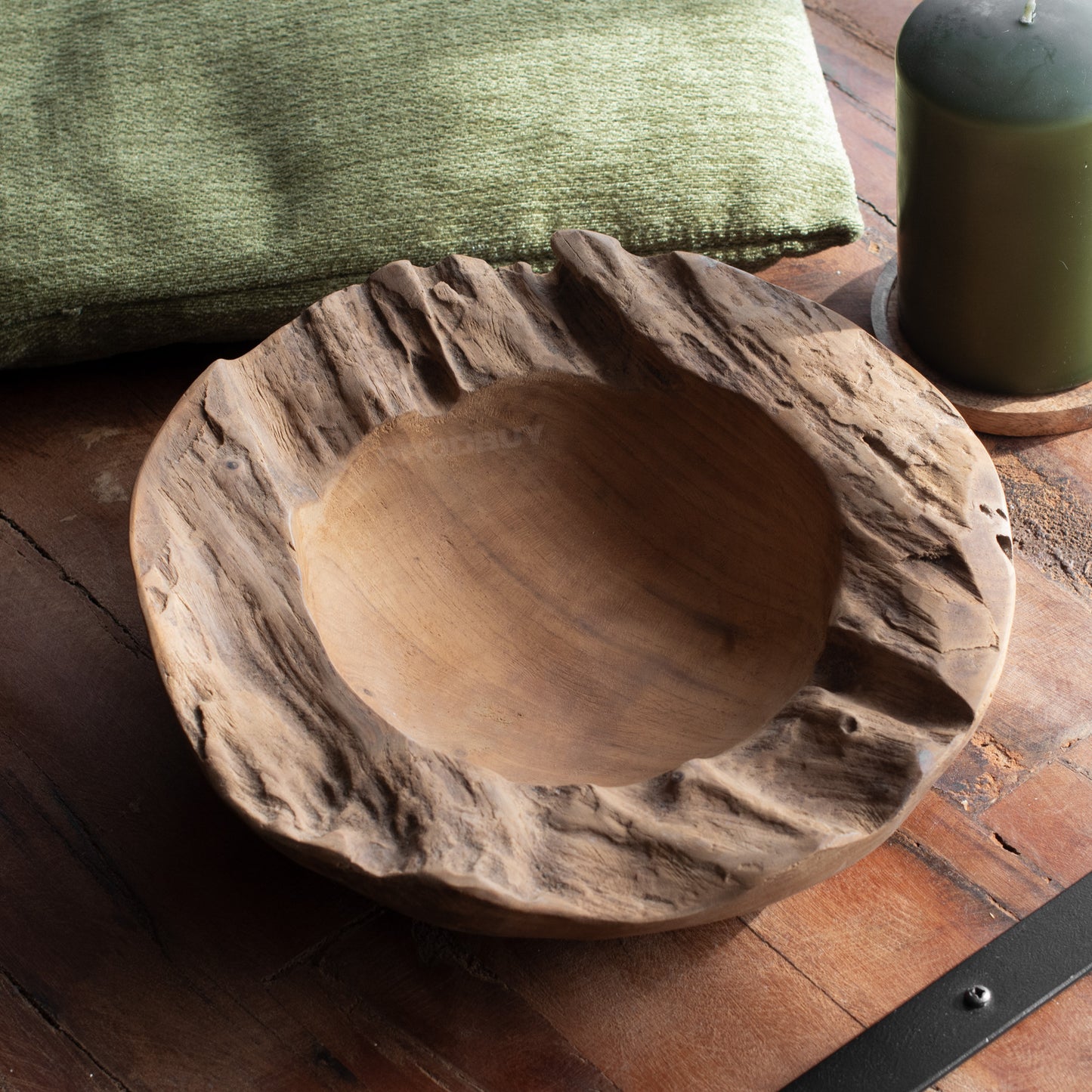 Chunky Teak Root Wood 25cm Decorative Bowl