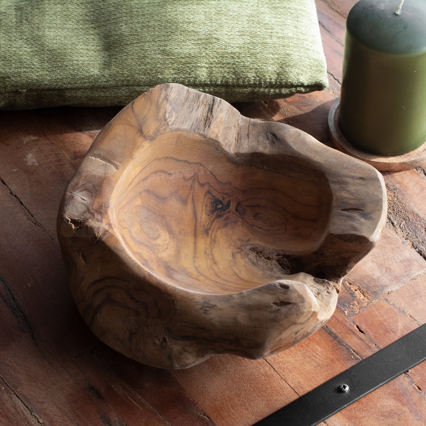Chunky Teak Root Wood 25cm Decorative Bowl