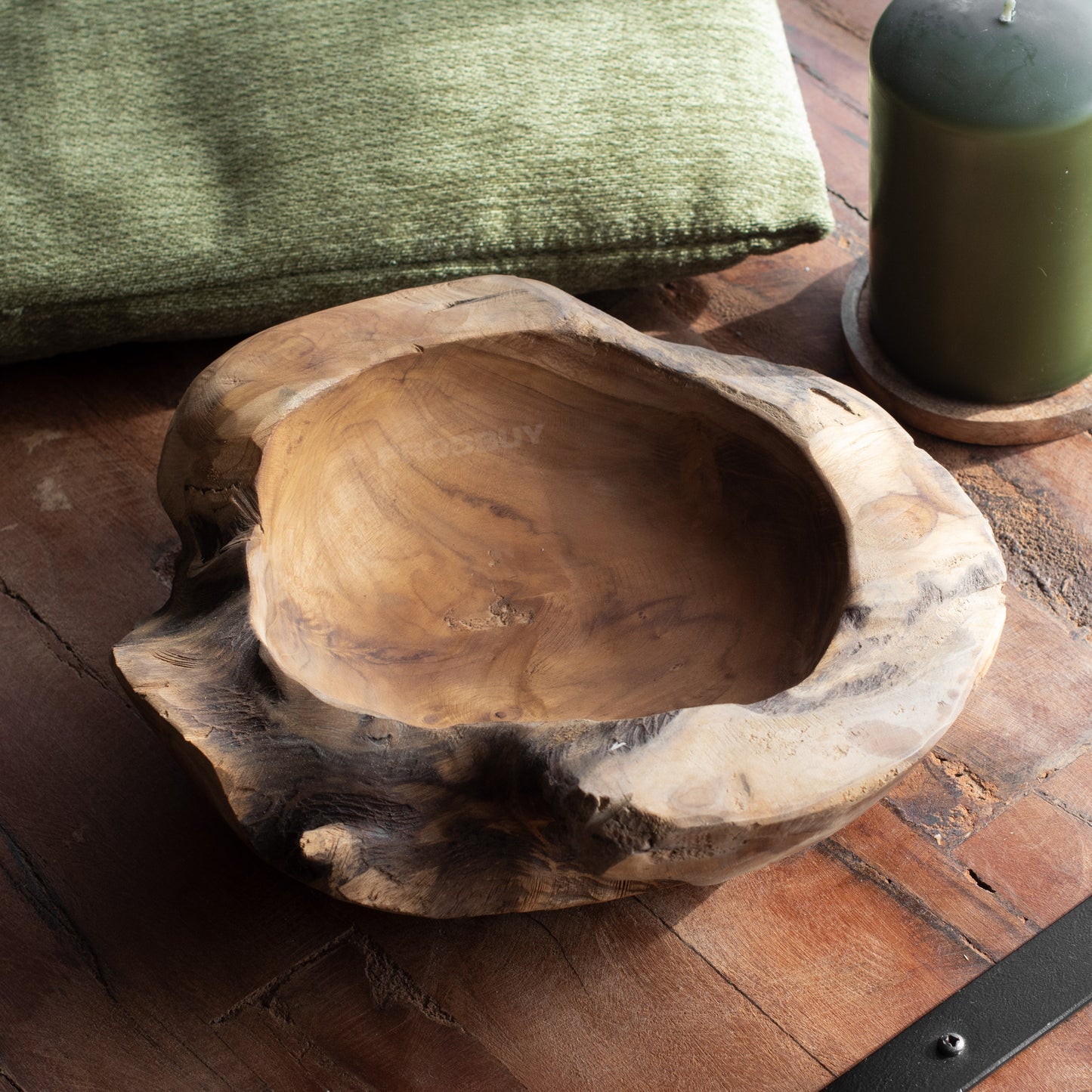 Chunky Teak Root Wood 25cm Decorative Bowl