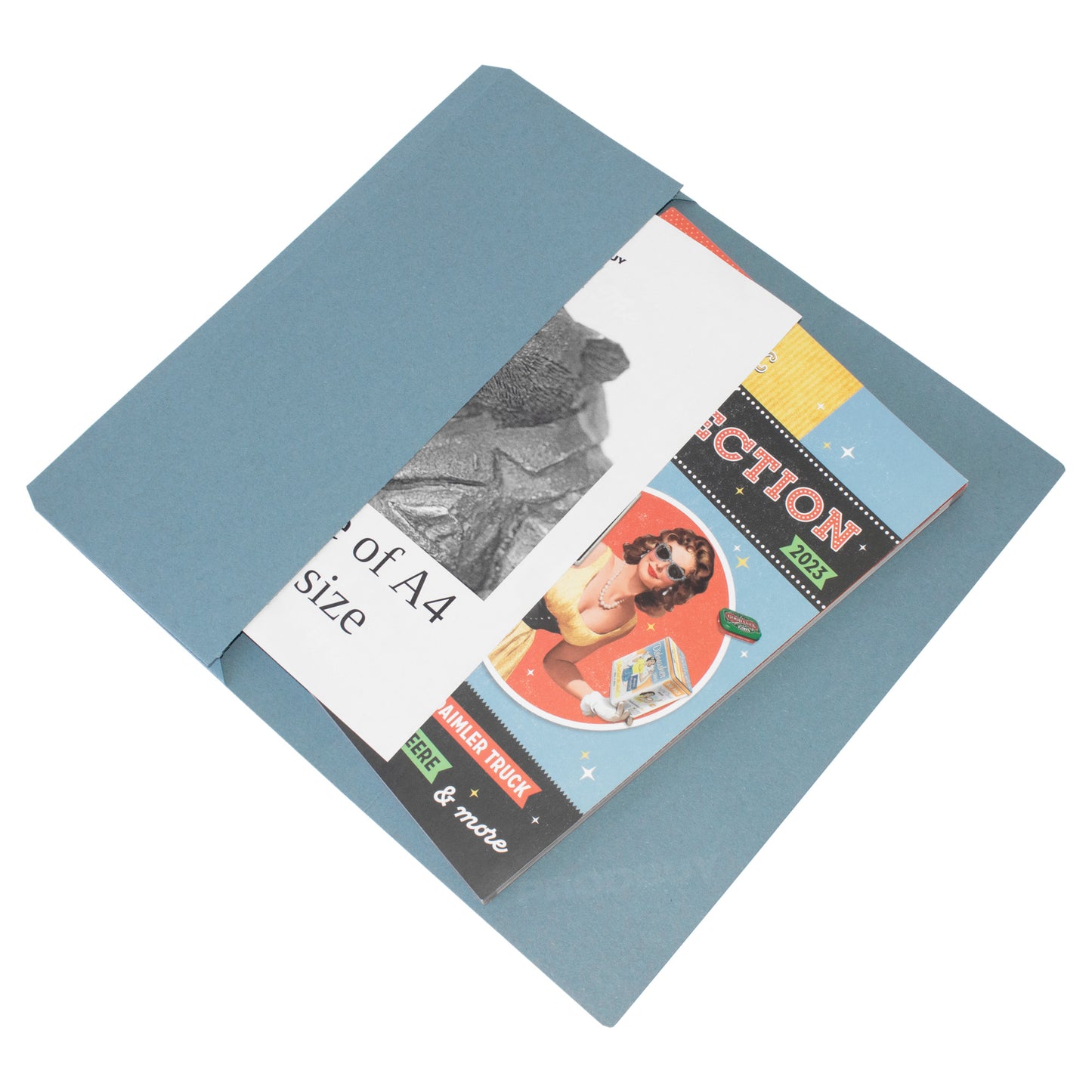 Set of 24 Pastel Blue Foolscap Document Wallets