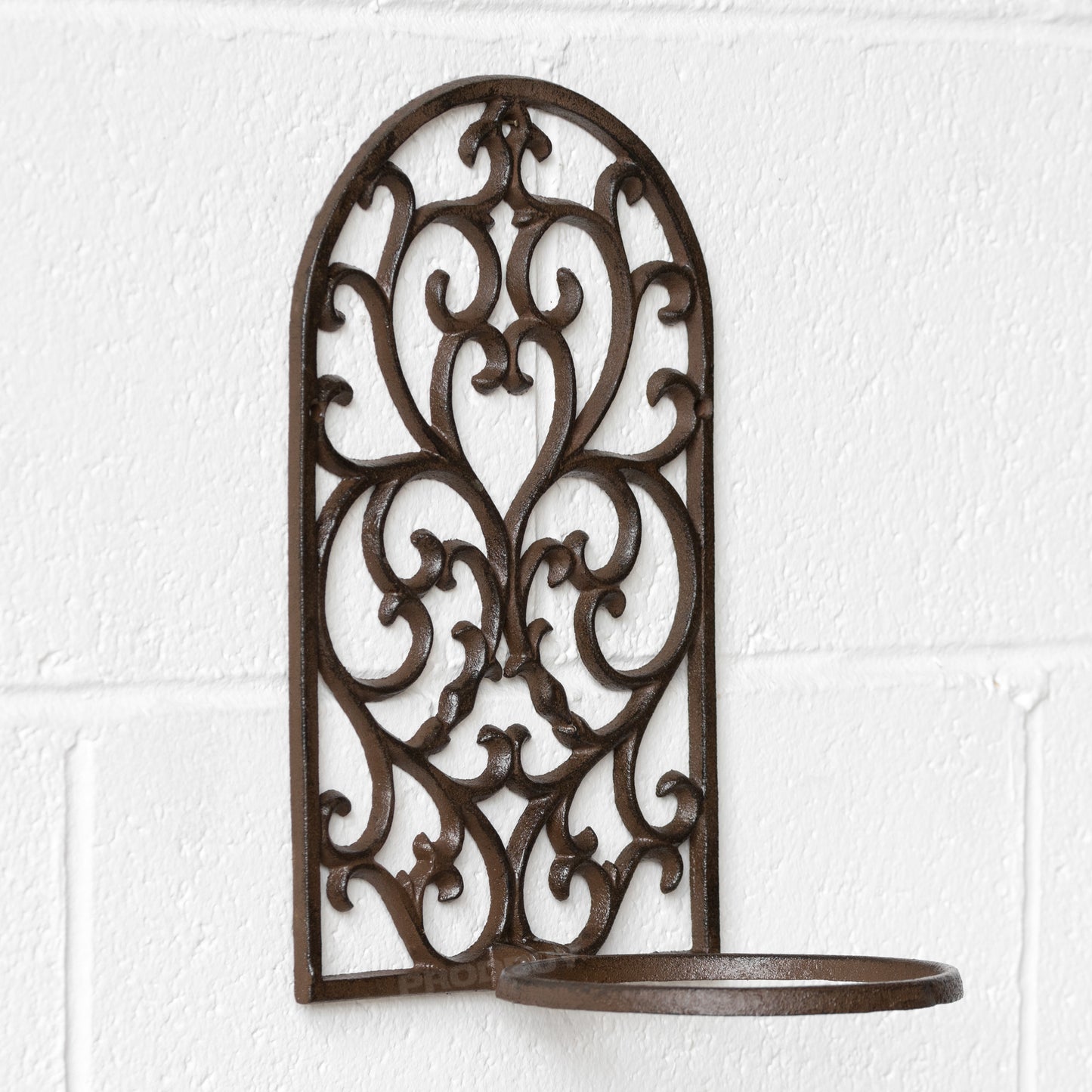 Cast Iron Wall Mounted Garden Plant Pot Holder