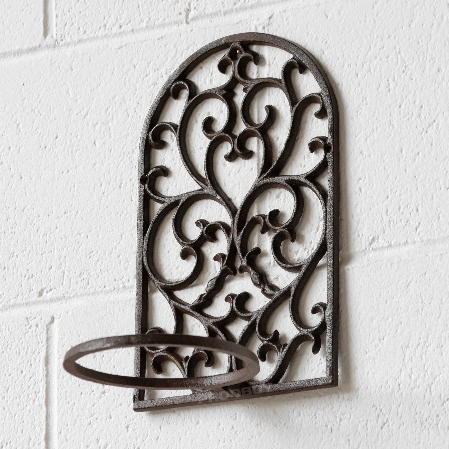 Cast Iron Wall Mounted Garden Plant Pot Holder