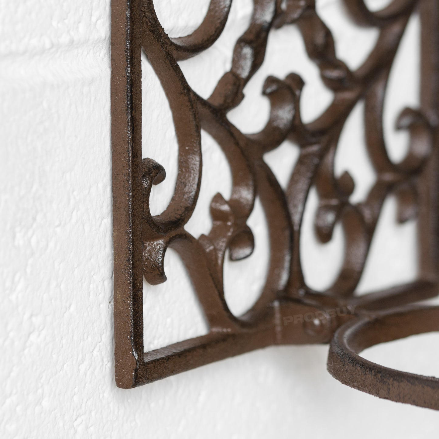 Cast Iron Wall Mounted Garden Plant Pot Holder