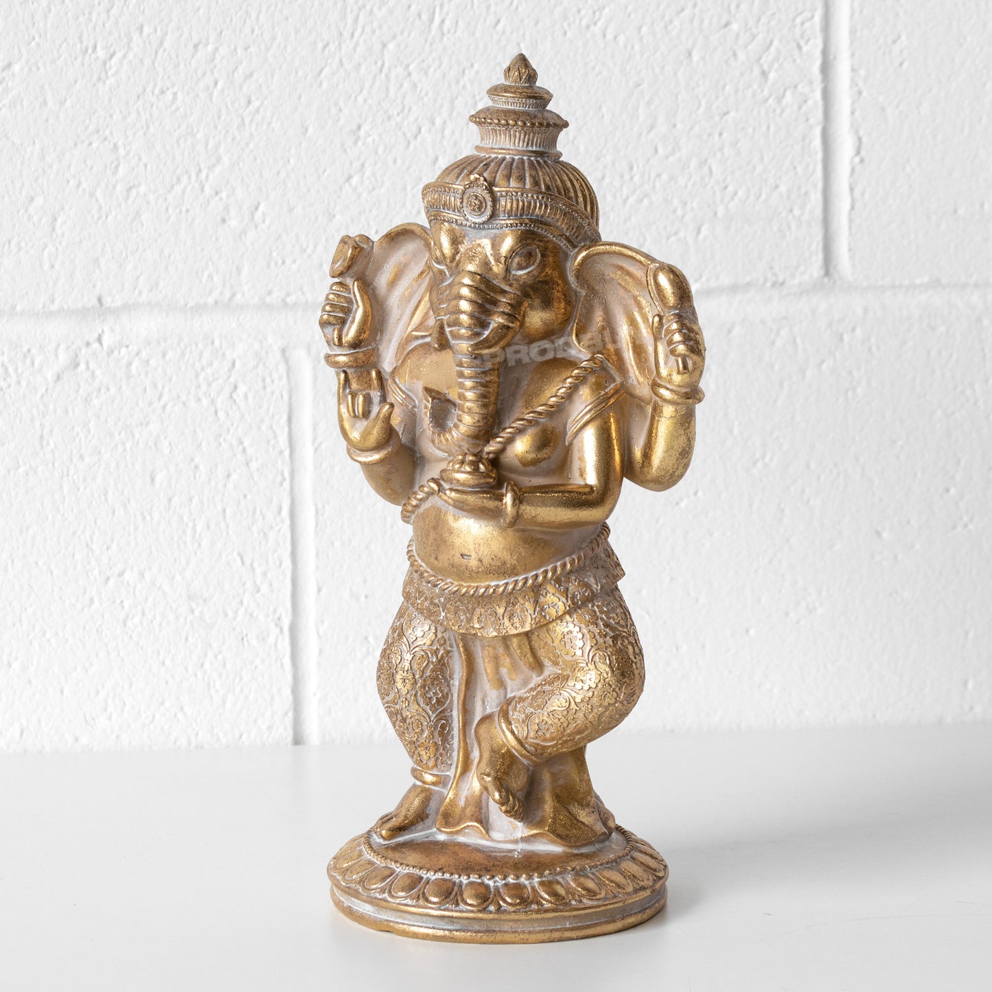Gold Effect Dancing Ganesh 31cm Ornament