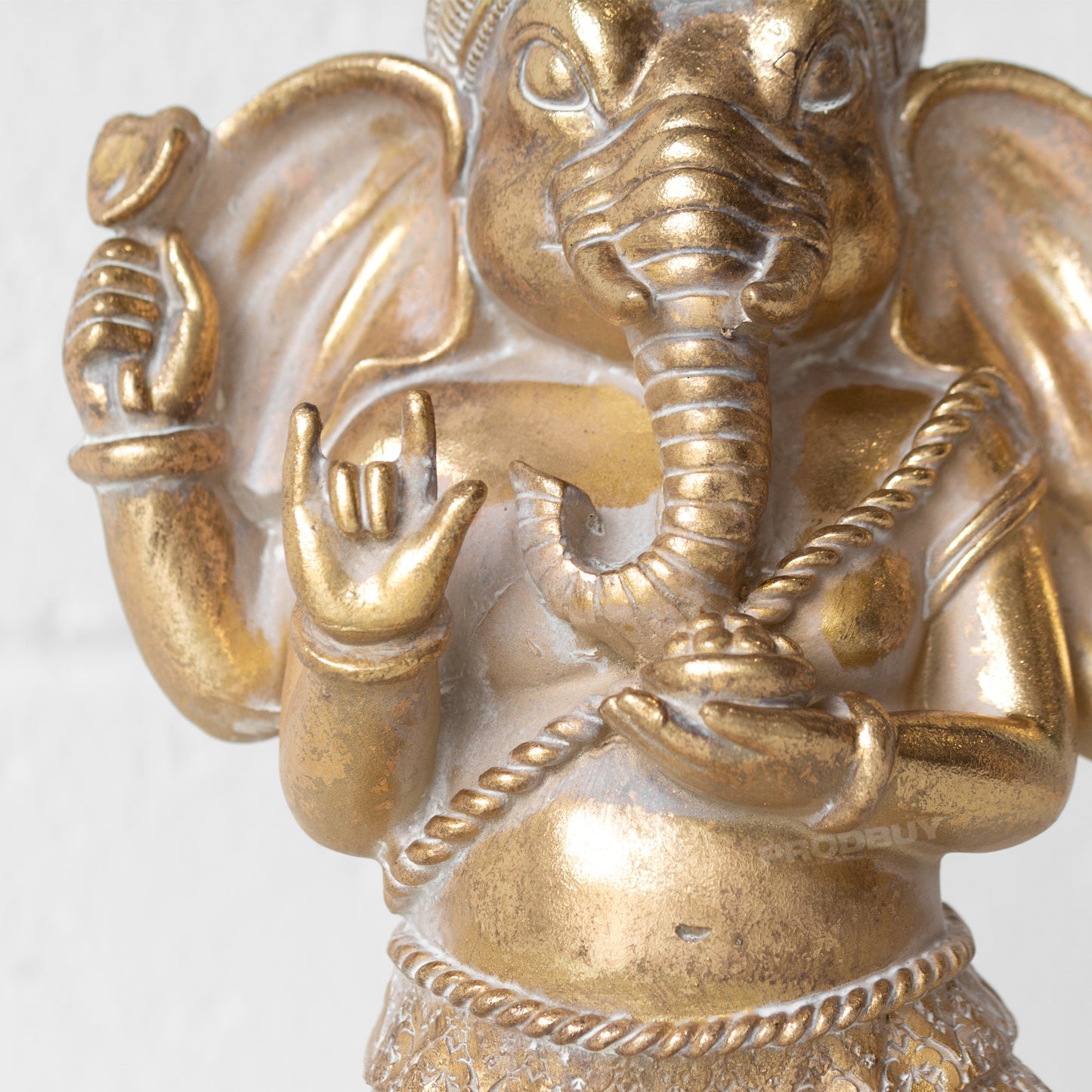 Gold Effect Dancing Ganesh 31cm Ornament